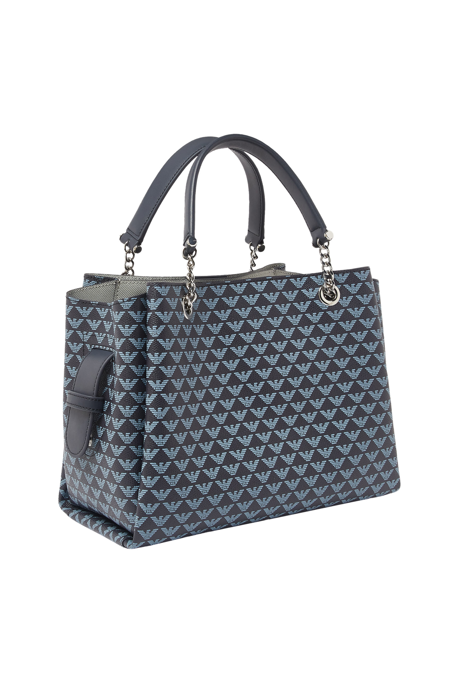 All-Over Eagle Shopper Bag With Eagle Charm