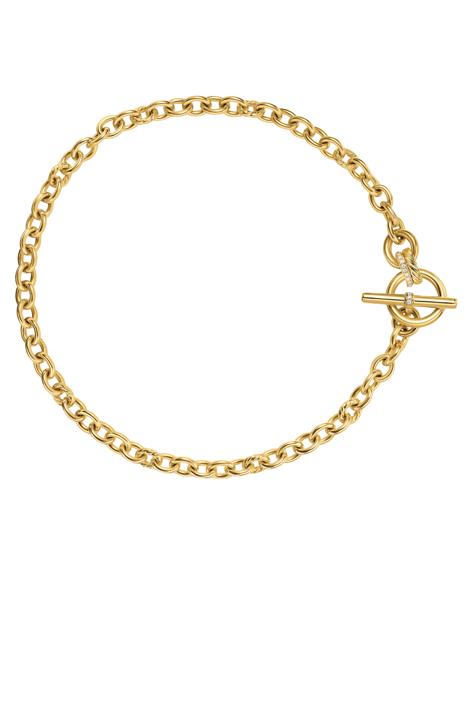 DY Mercer® Toggle Chain Necklace, 18k Yellow Gold & Diamonds