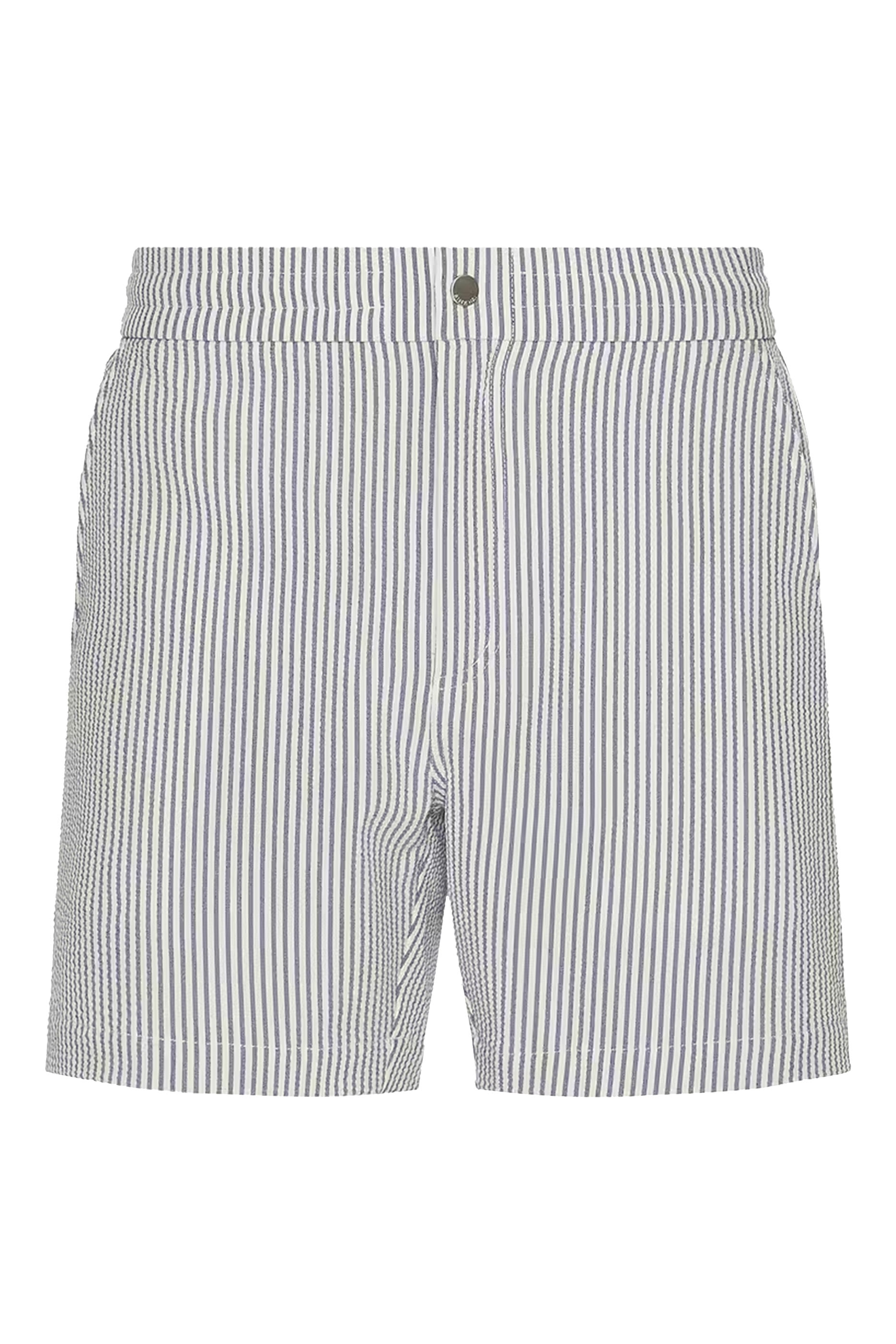 Midnight Stripes Swim Trunks