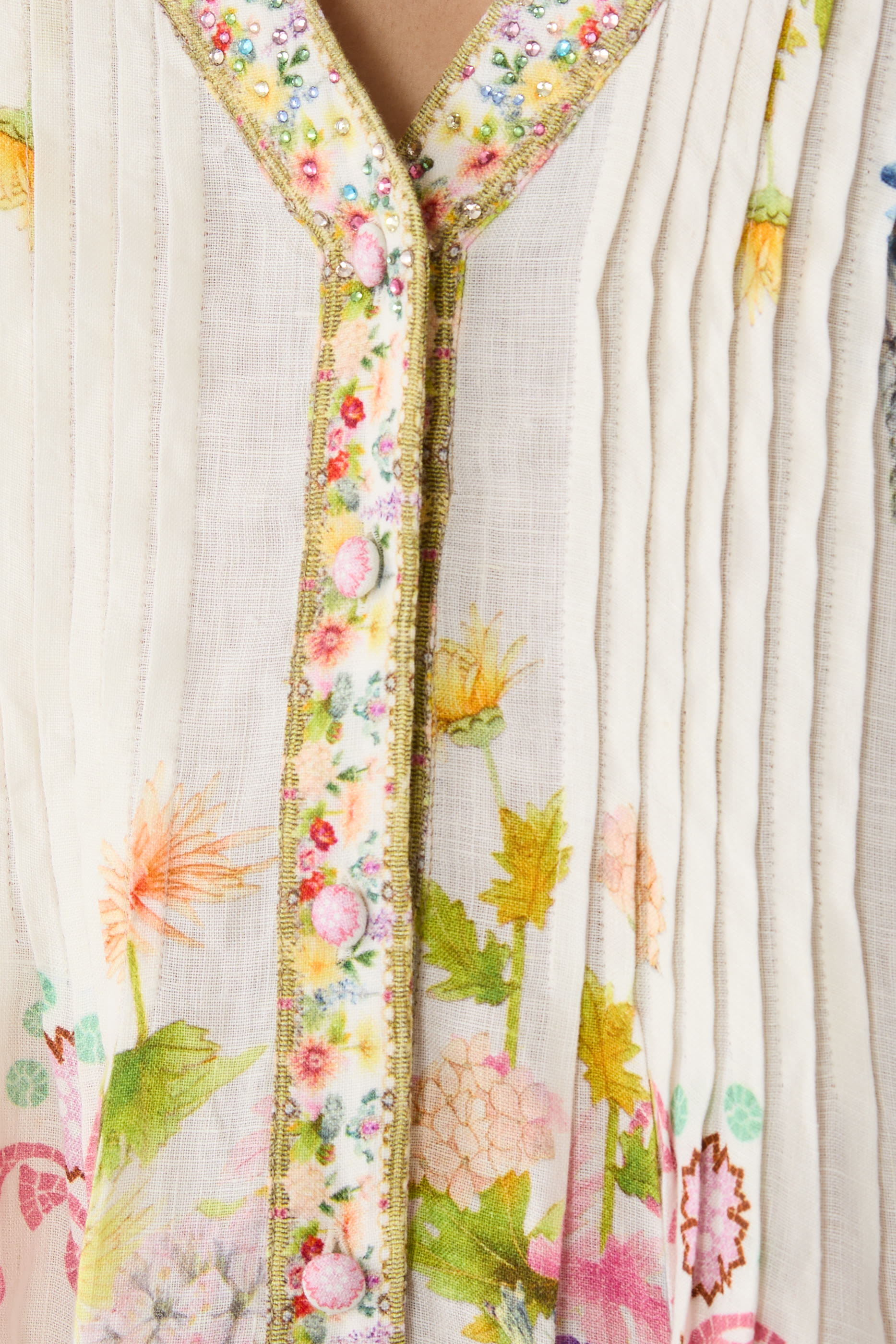 Call Of Catalonia V-Neck Tiered Dress