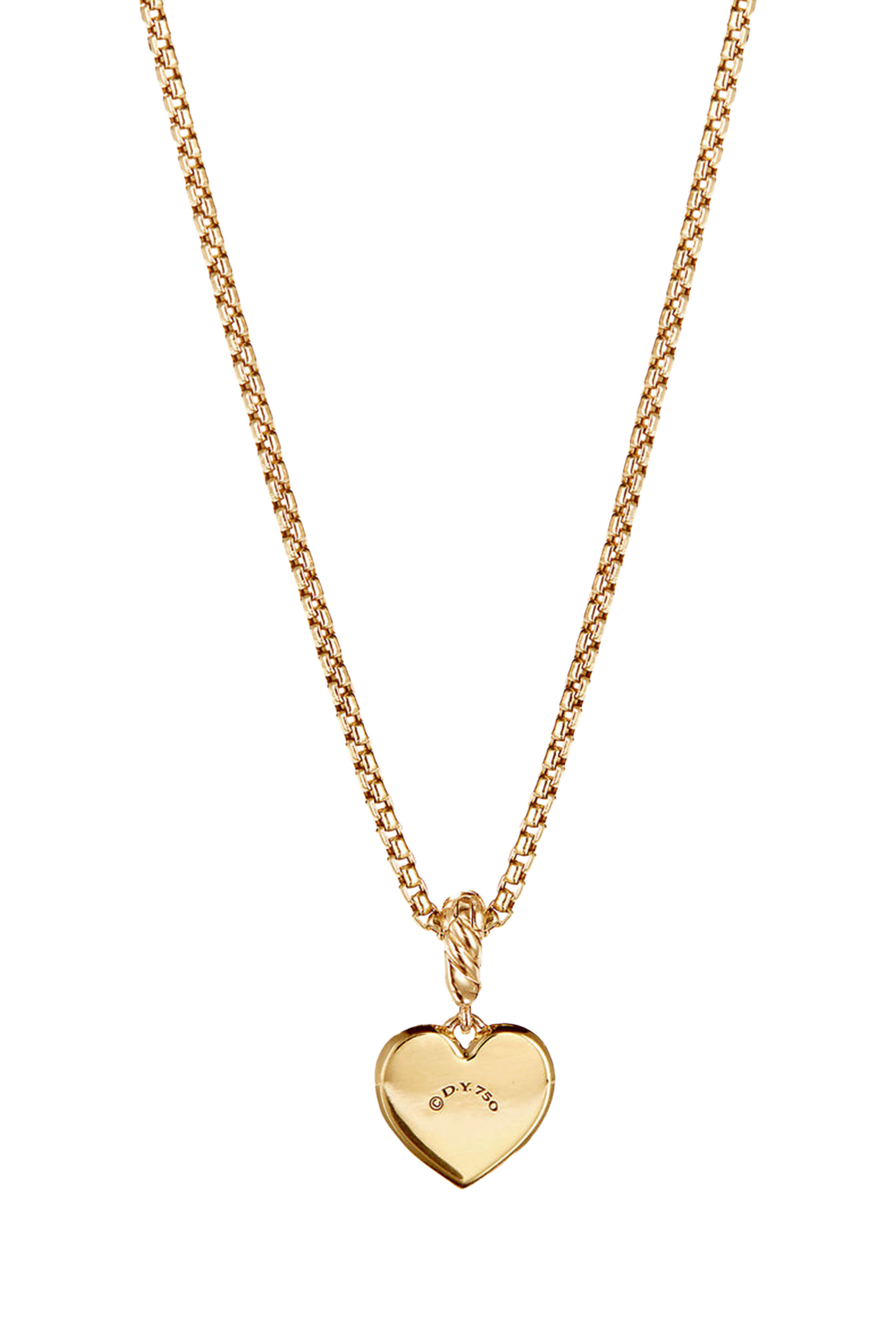 Compass Heart Amulet, 18k Yellow Gold & Diamond