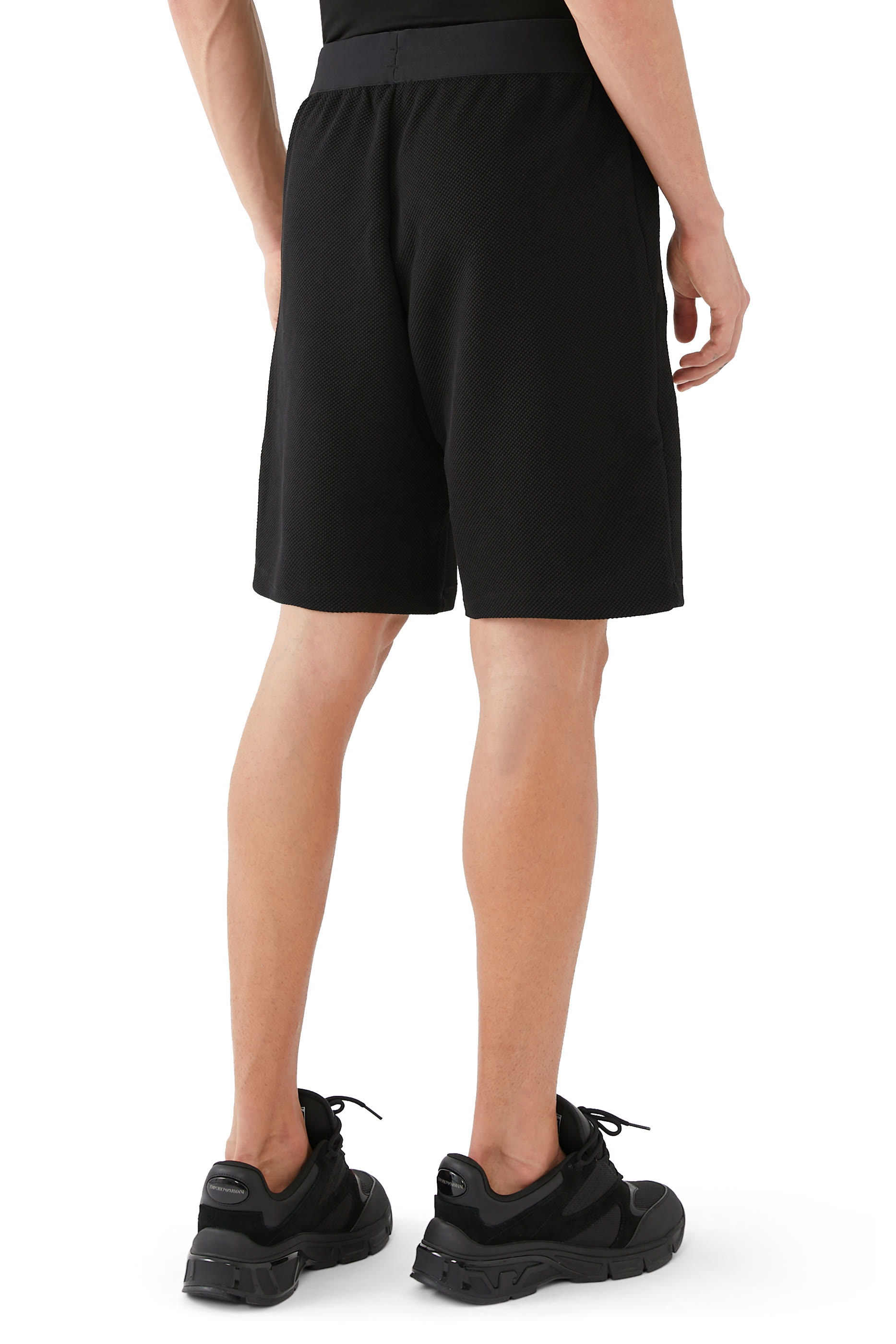 EA7 Logo Pique Shorts