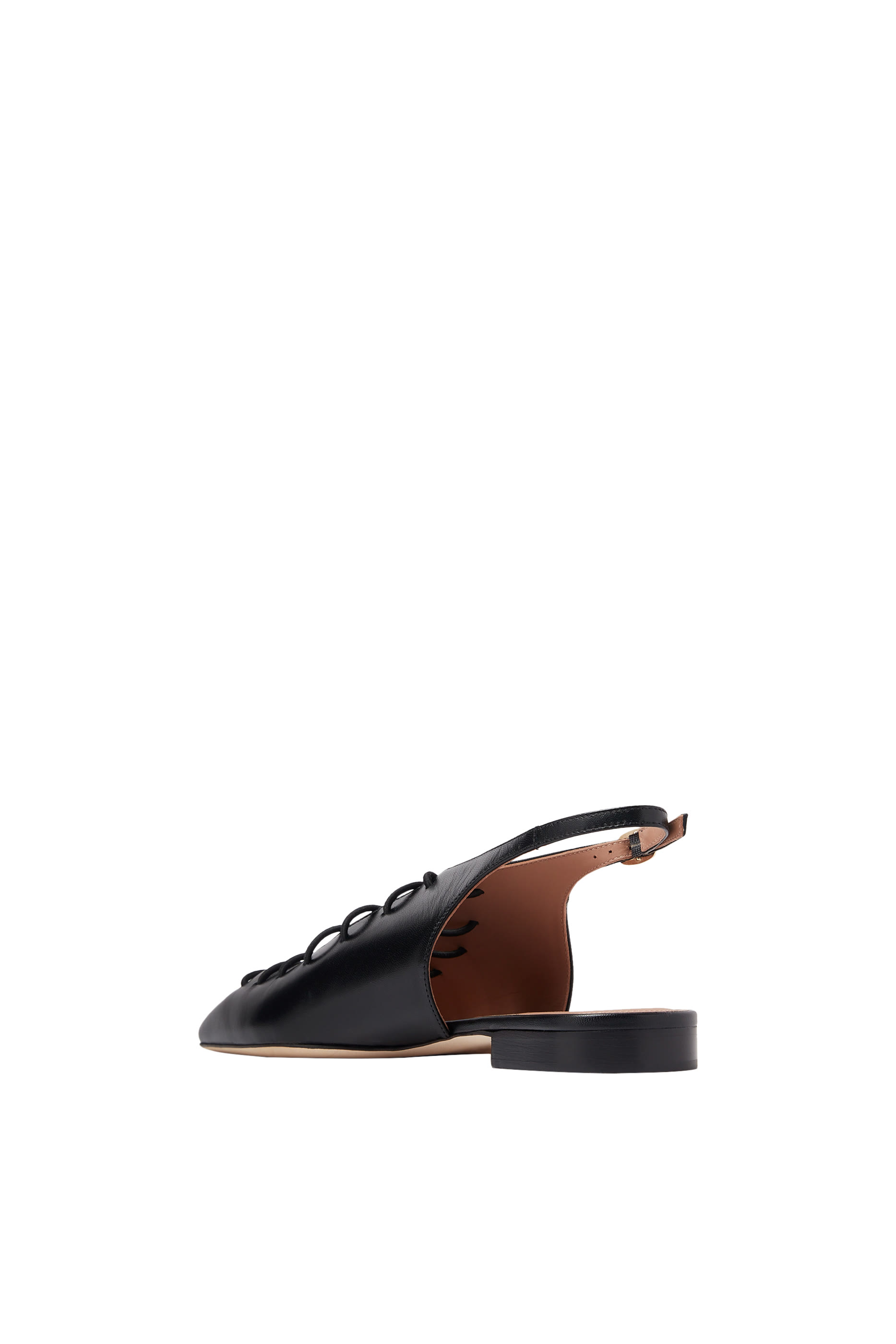  Alia Leather Lace-Up Flats