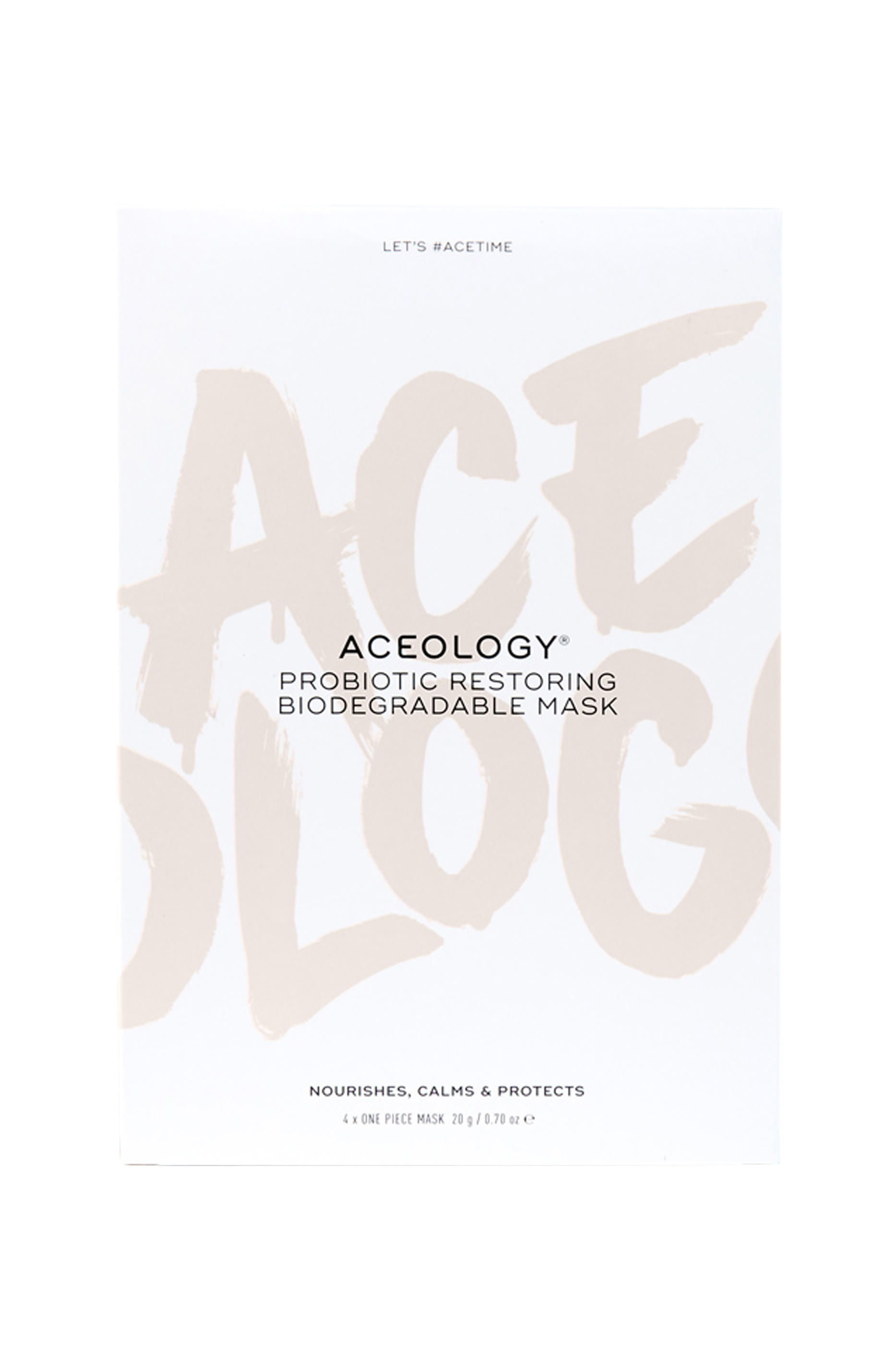 Probiotic Restoring Biodegradable Mask, Pack of 4