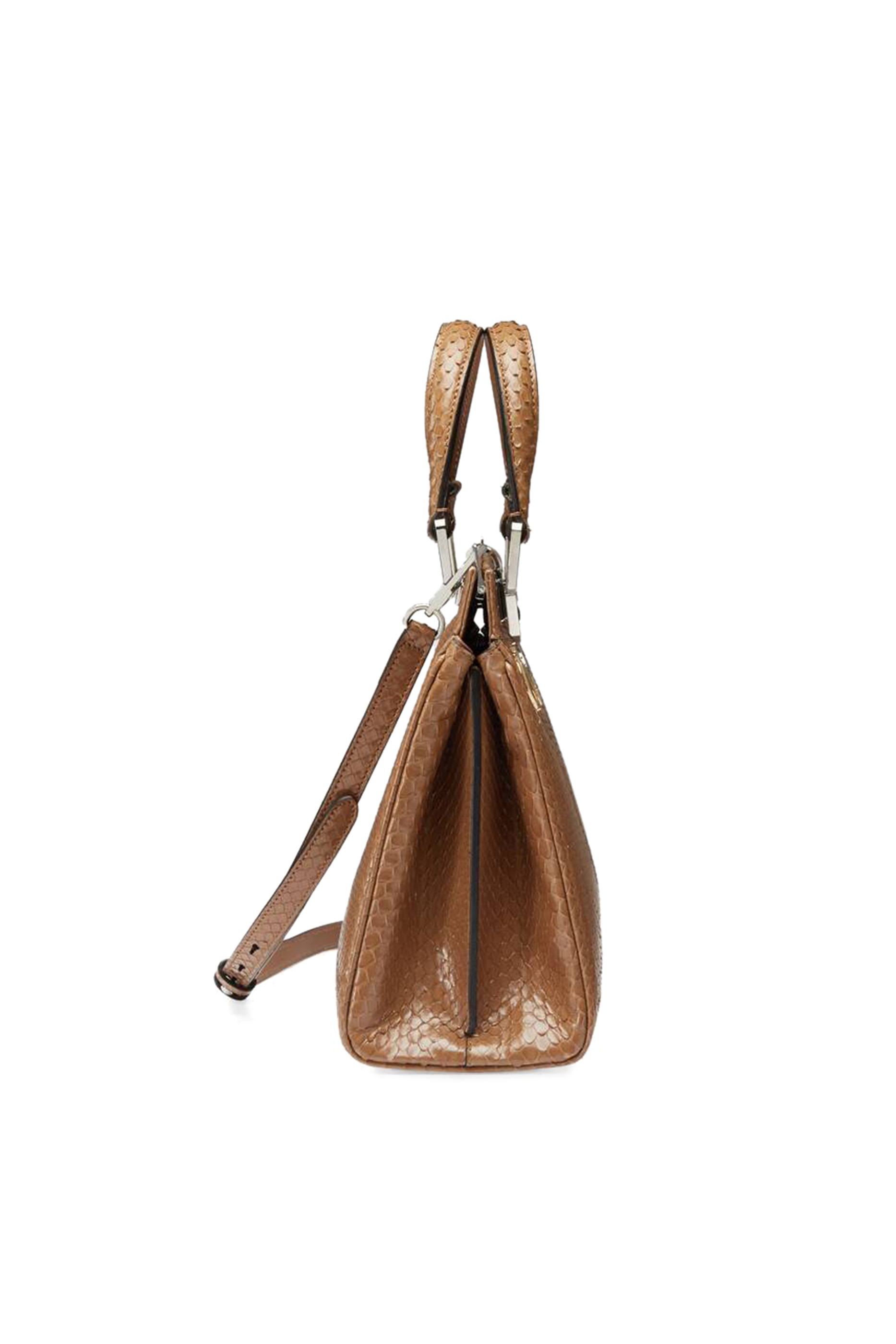 Zumi Snakeskin Small Top Handle Tote