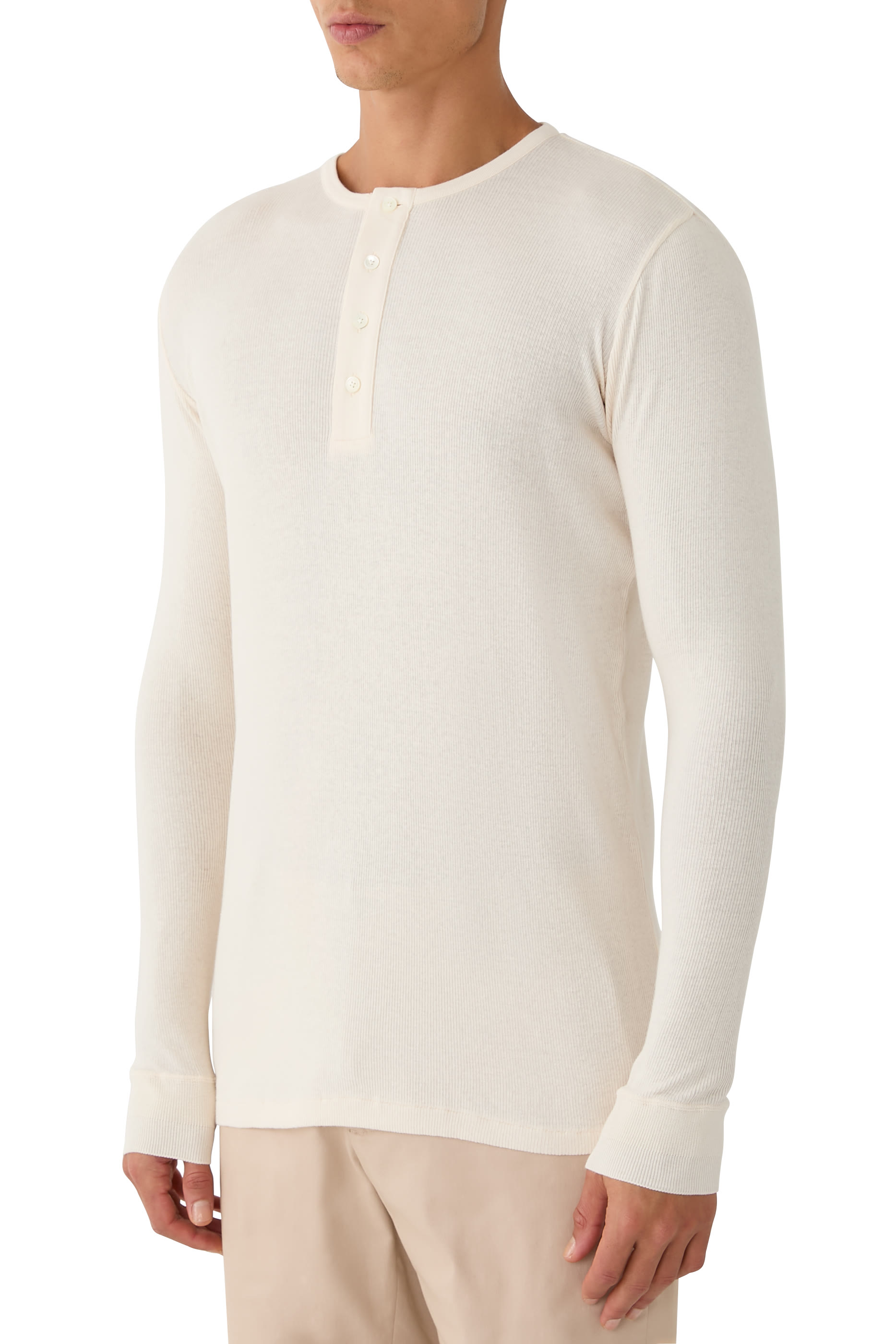 Organic Soft Rib Henley T-Shirt