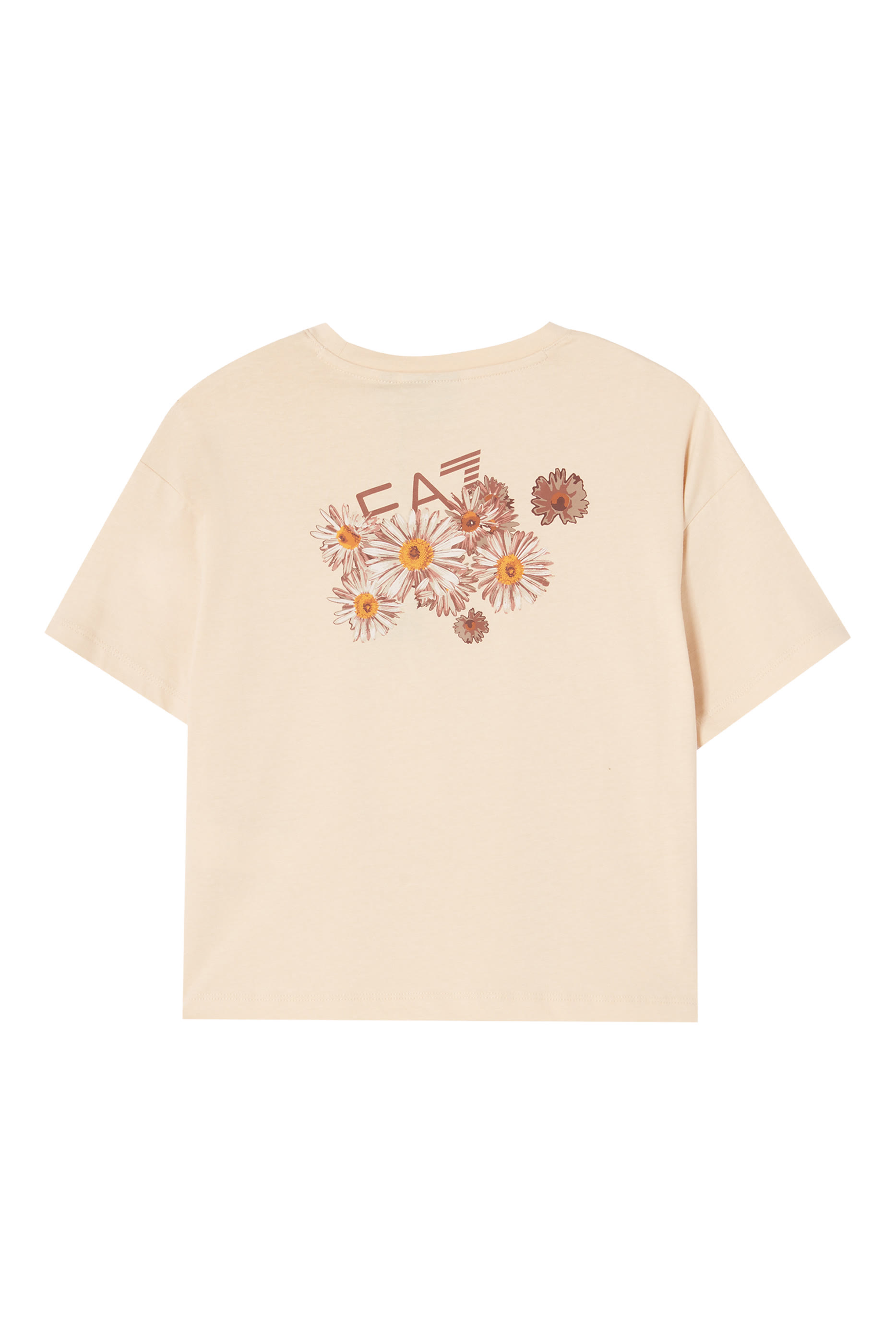 Kids Flower Logo-Print Cotton T-Shirt