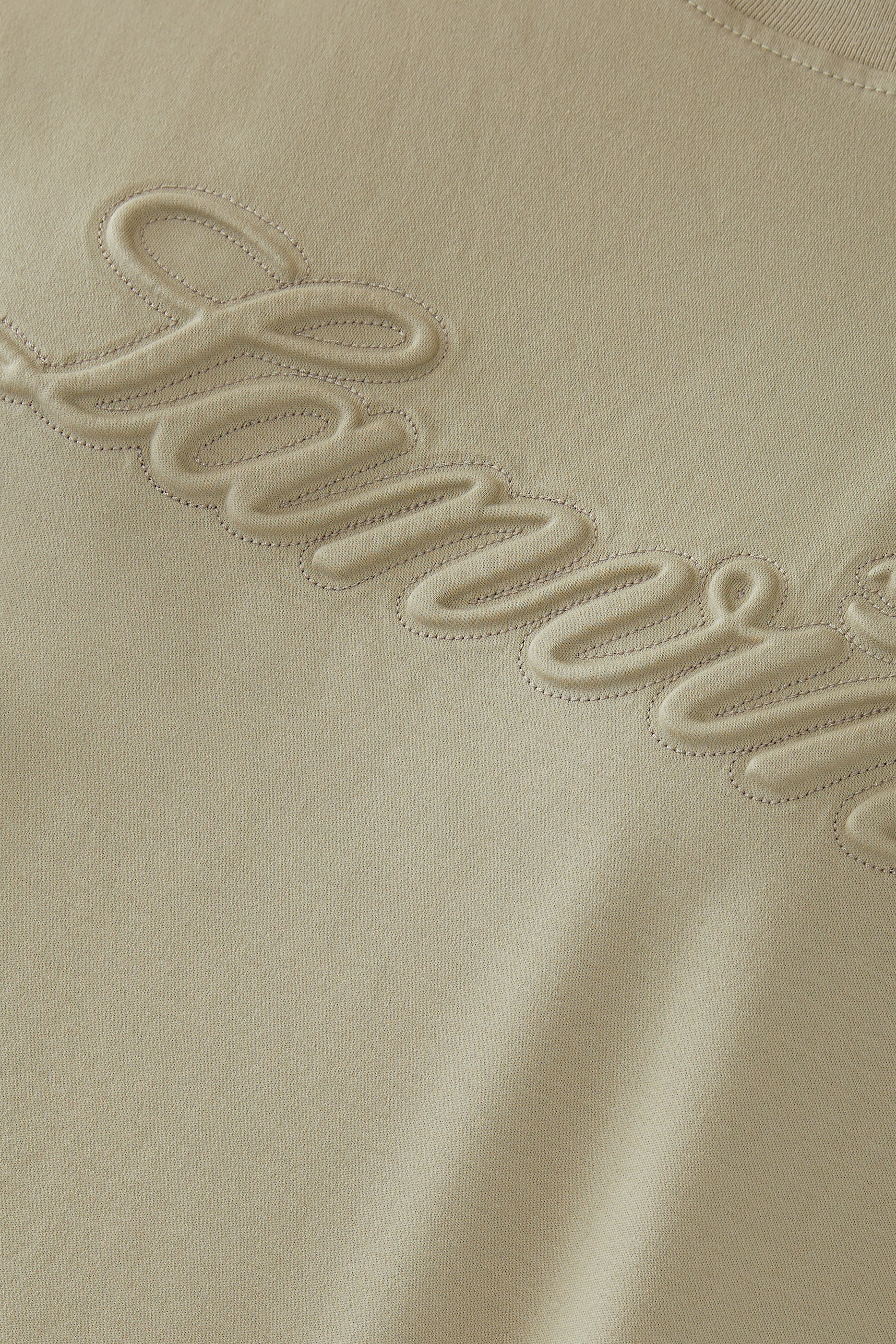 Debossed Script Logo T-Shirt
