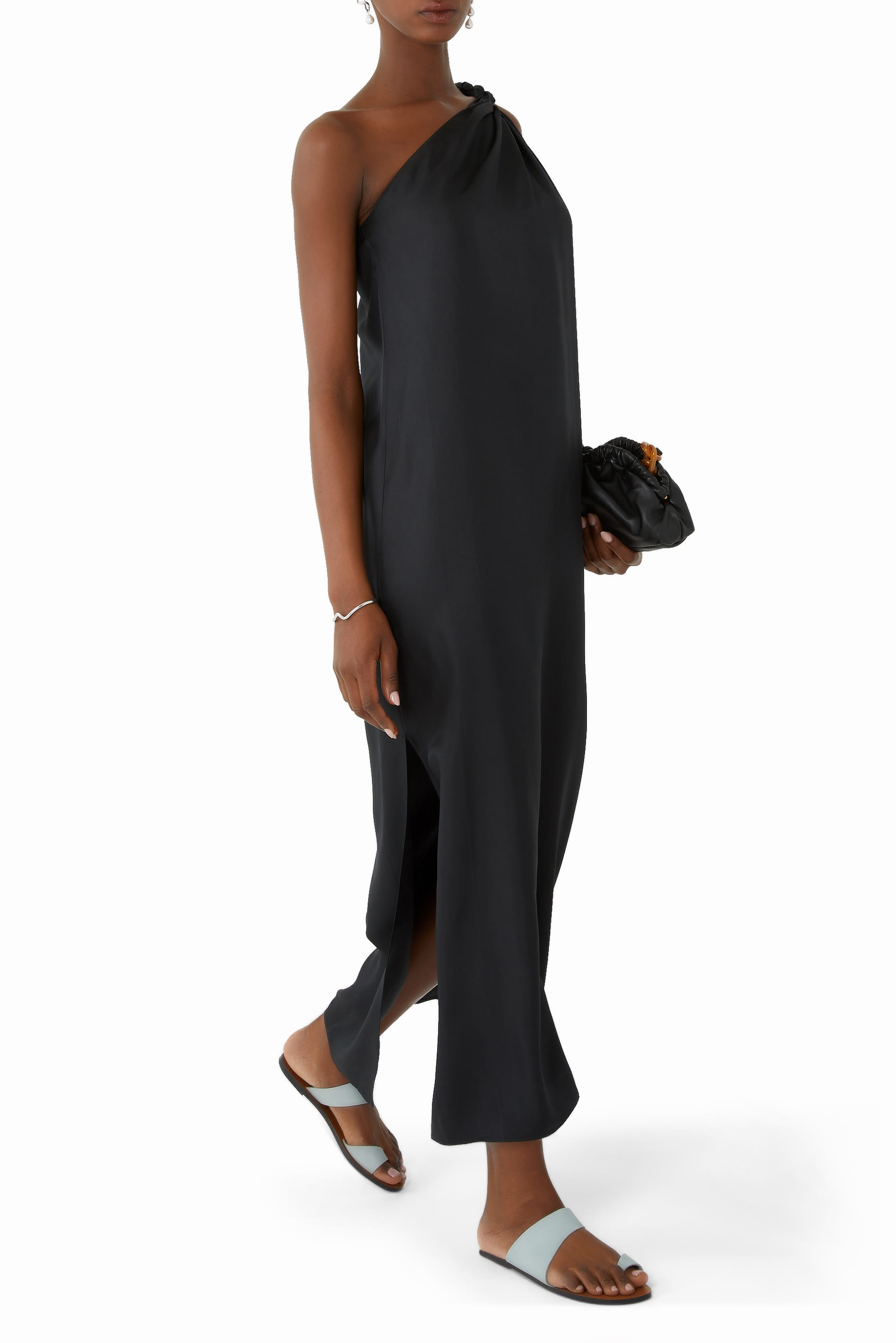 Adela One Shoulder Midi Dress