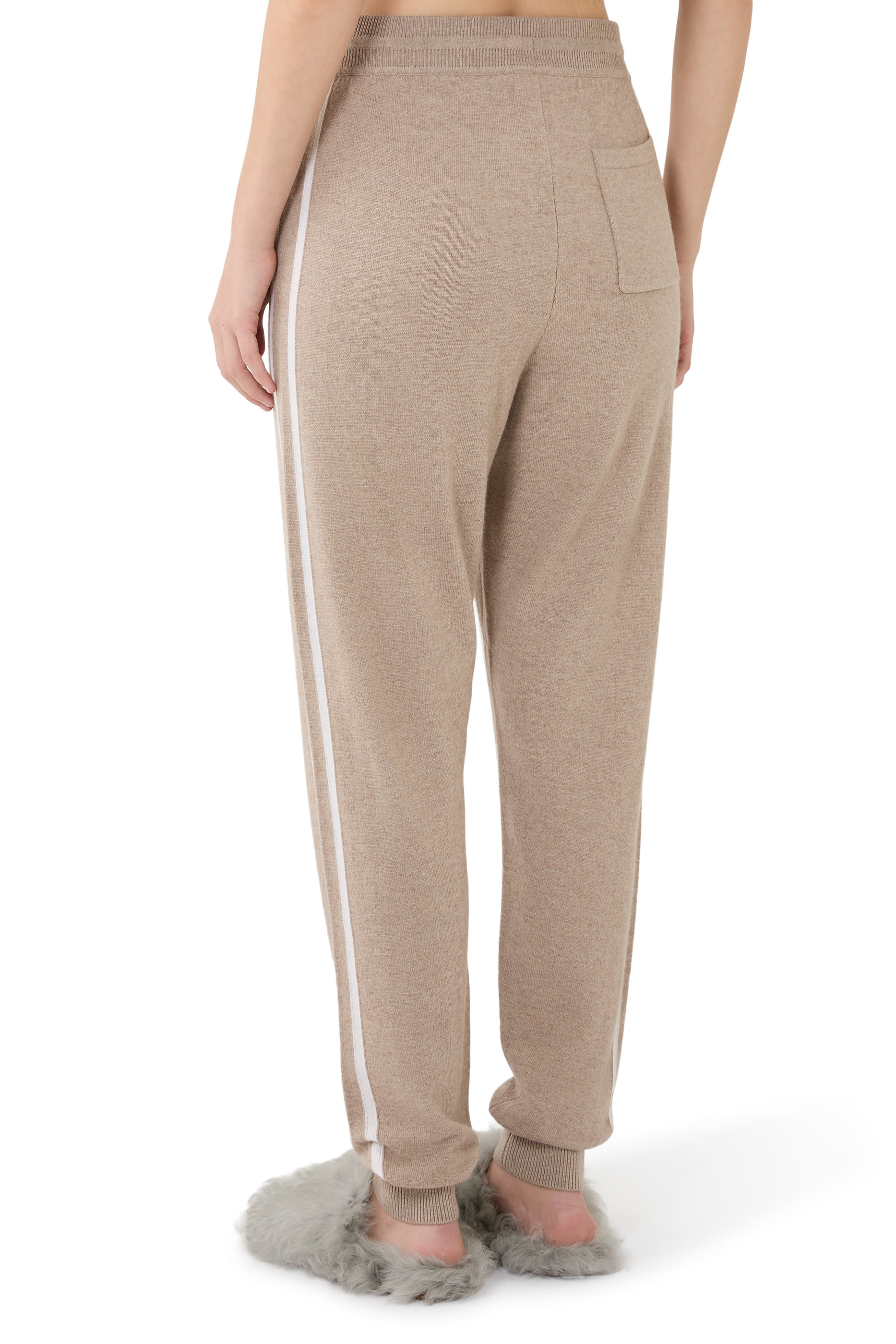 Stripe Detail Joggers with Cashmere