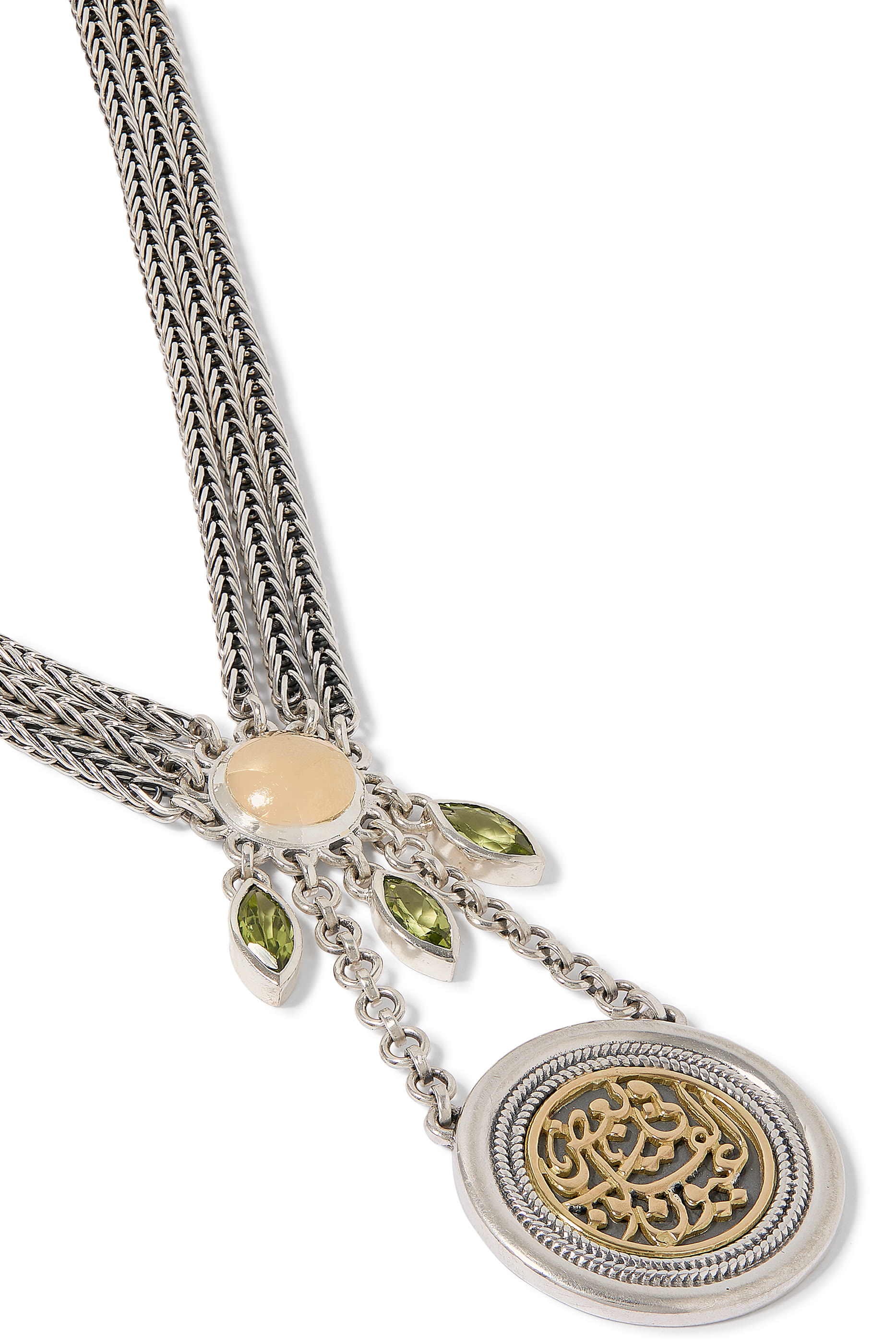 True Vision of the Heart Necklace,  Sterling Silver & 18k Yellow Gold