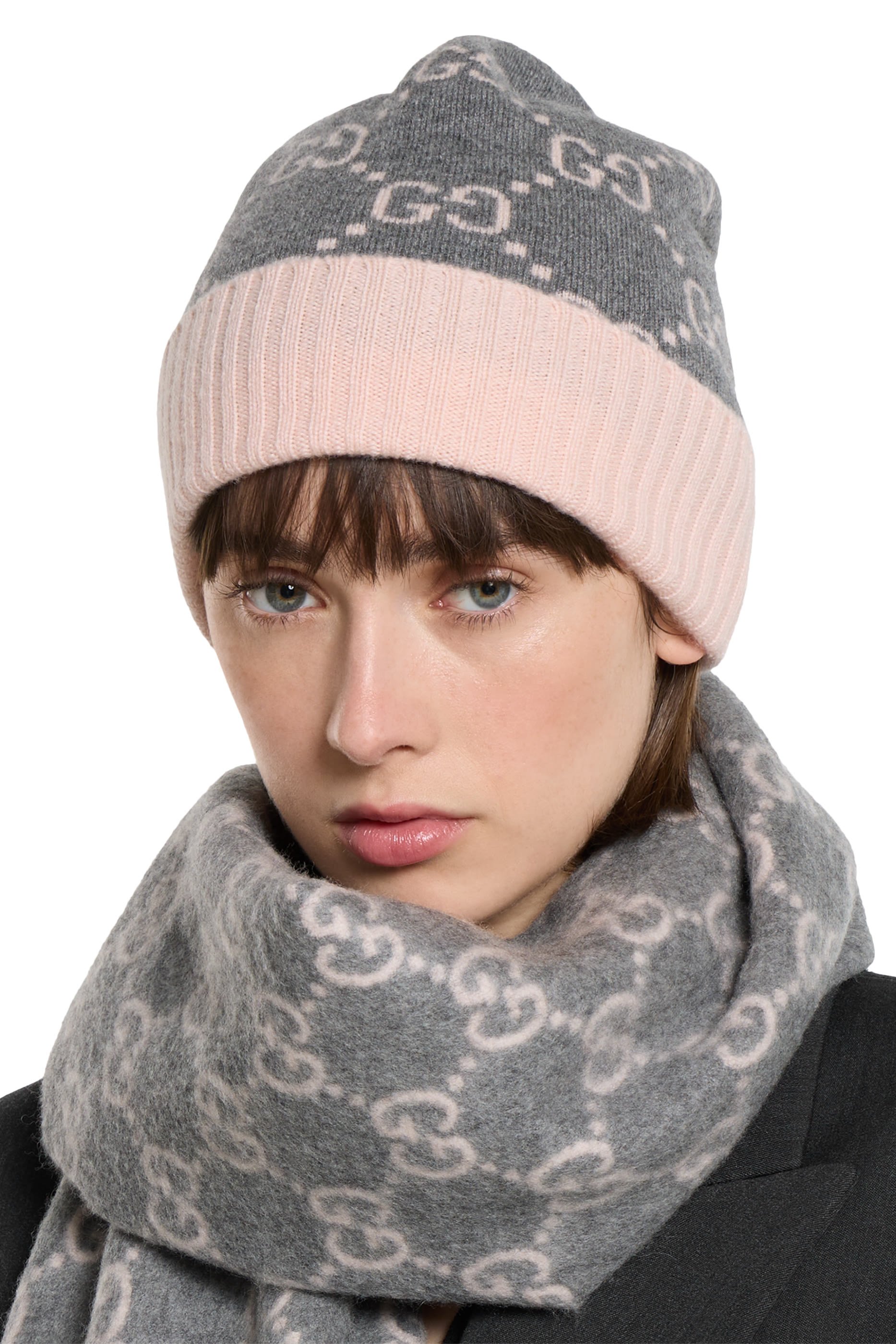 GG Cashmere Jacquard Hat