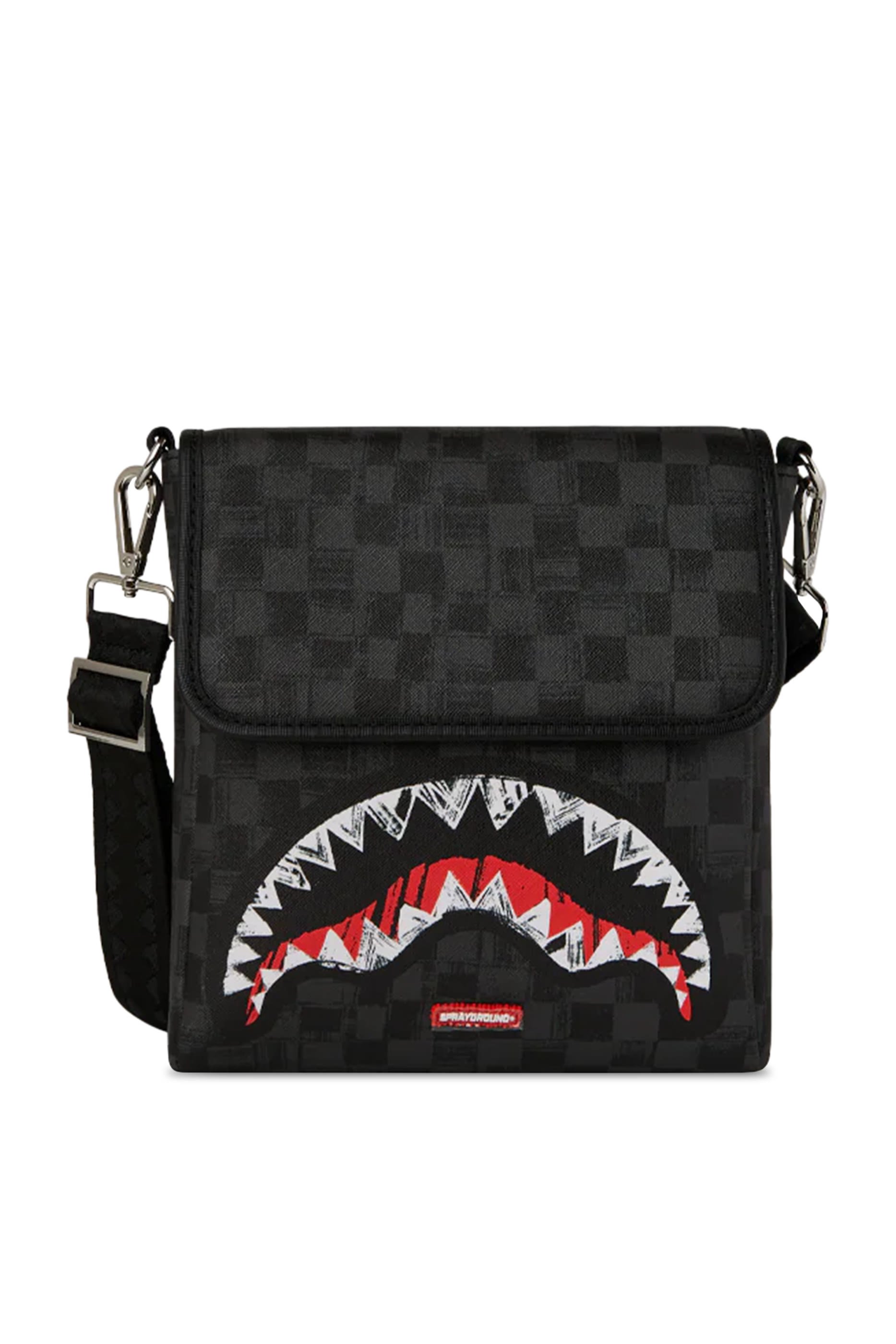 Kids Scribble Shark Messenger Bag