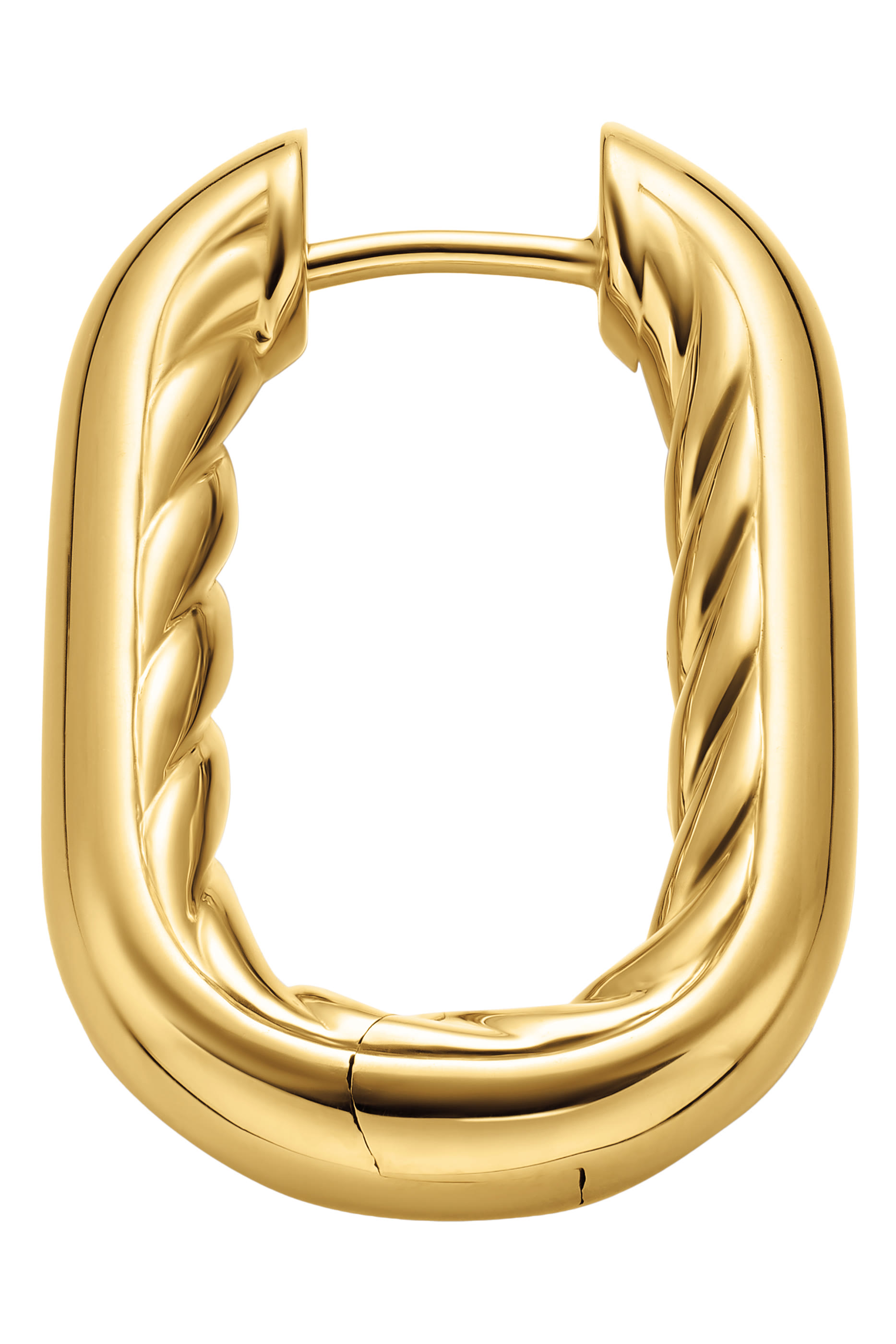 DY Madison® Smooth Hoop Earrings, 18K Yellow Gold