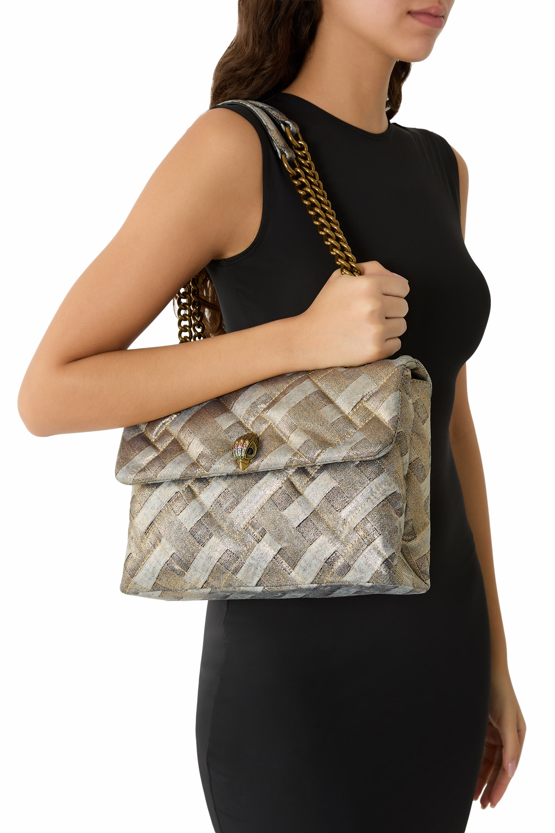 Large Kensington Soft Denim Shoulder Bag