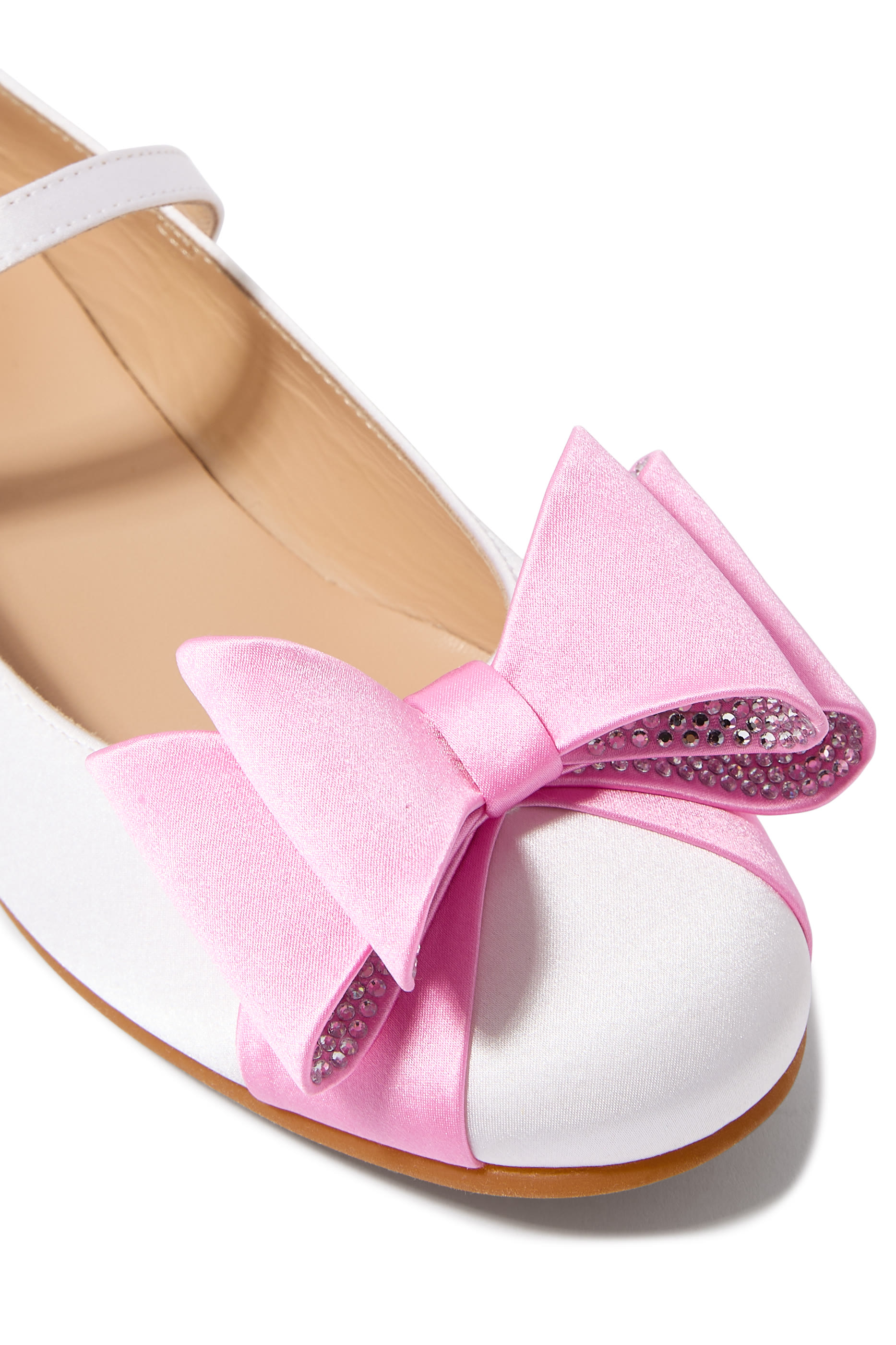 Kids Le Cadeau Satin Mini Ballerinas