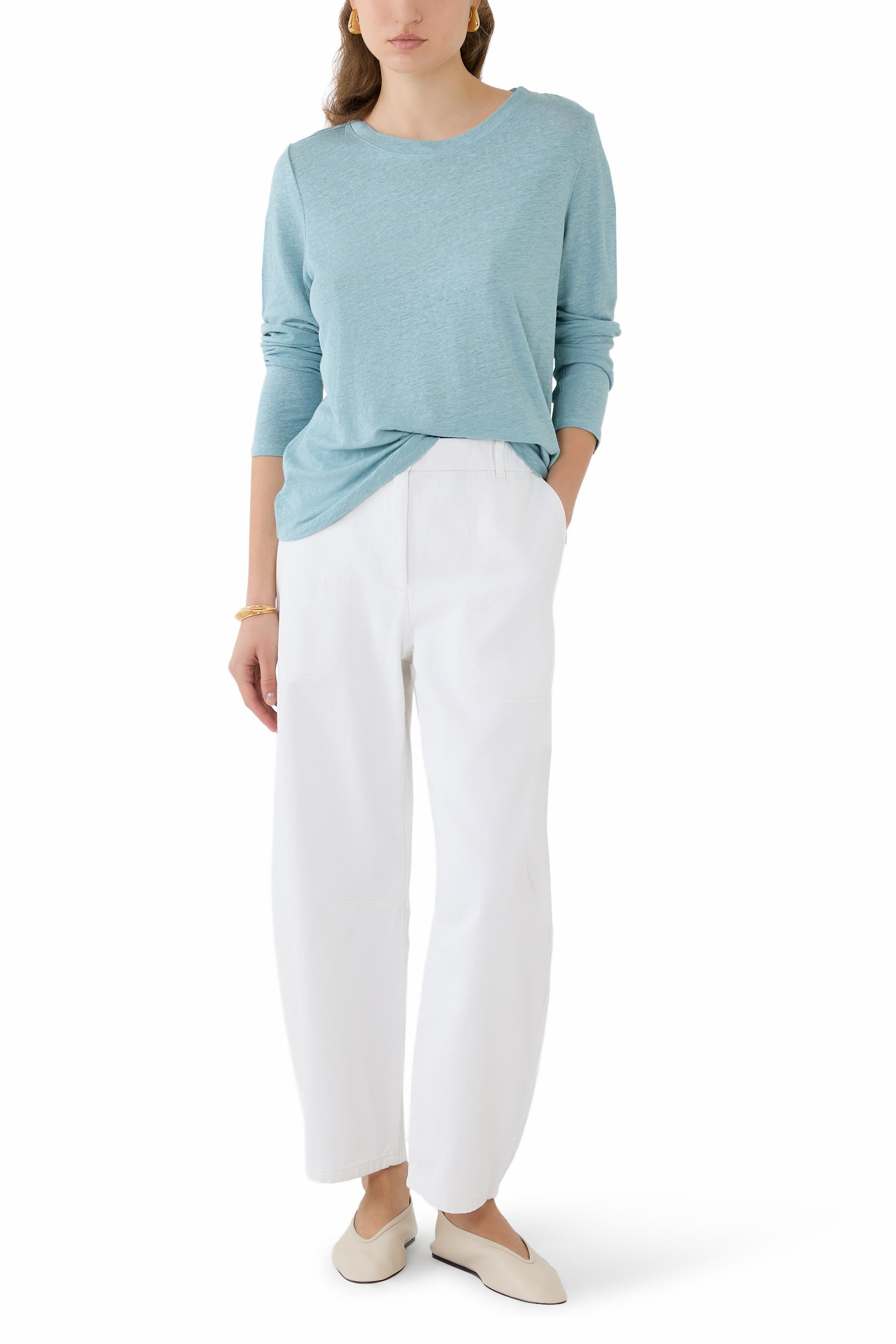 Garment-Dyed Utility Cotton Arch Pants