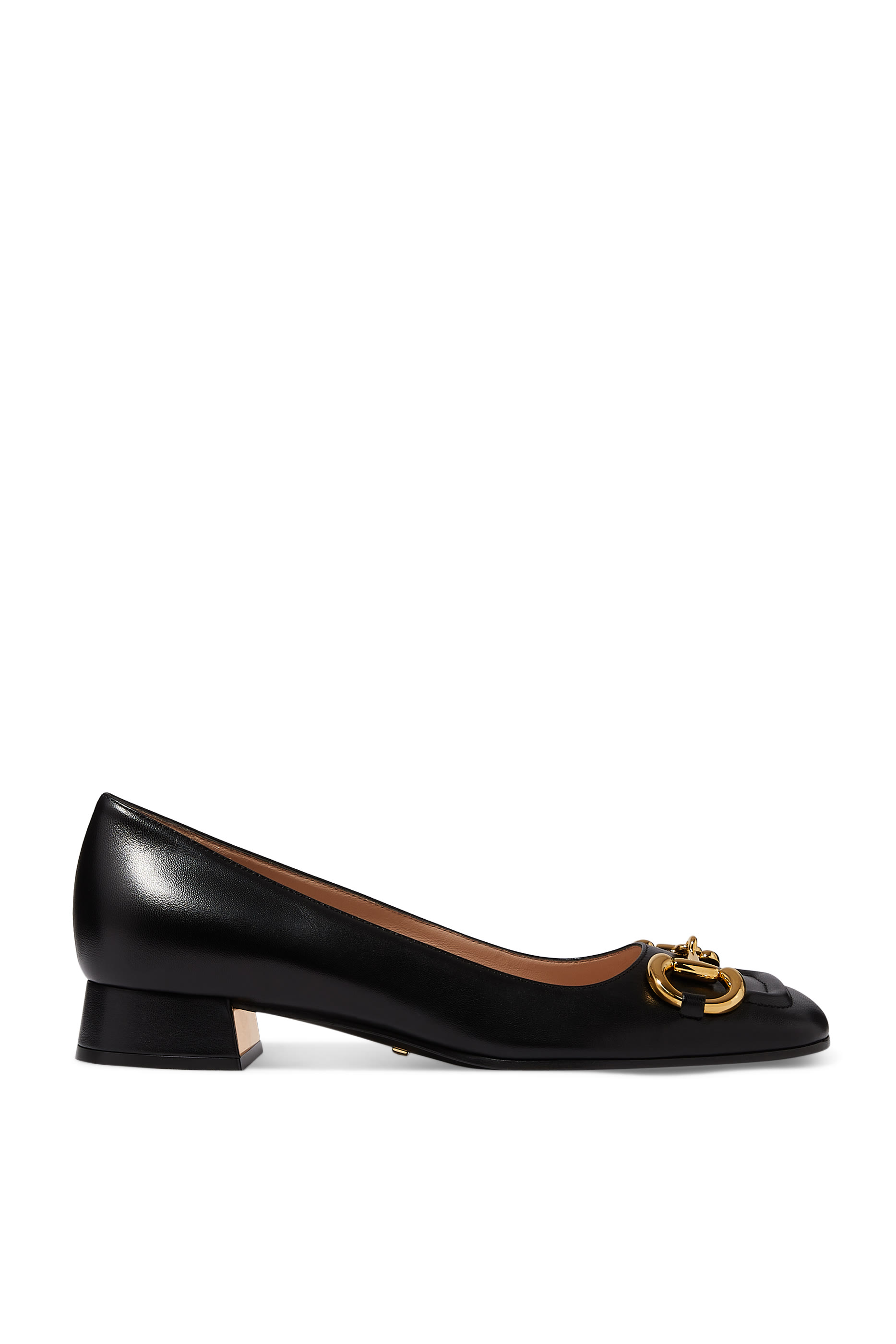 Horsebit Leather Pumps