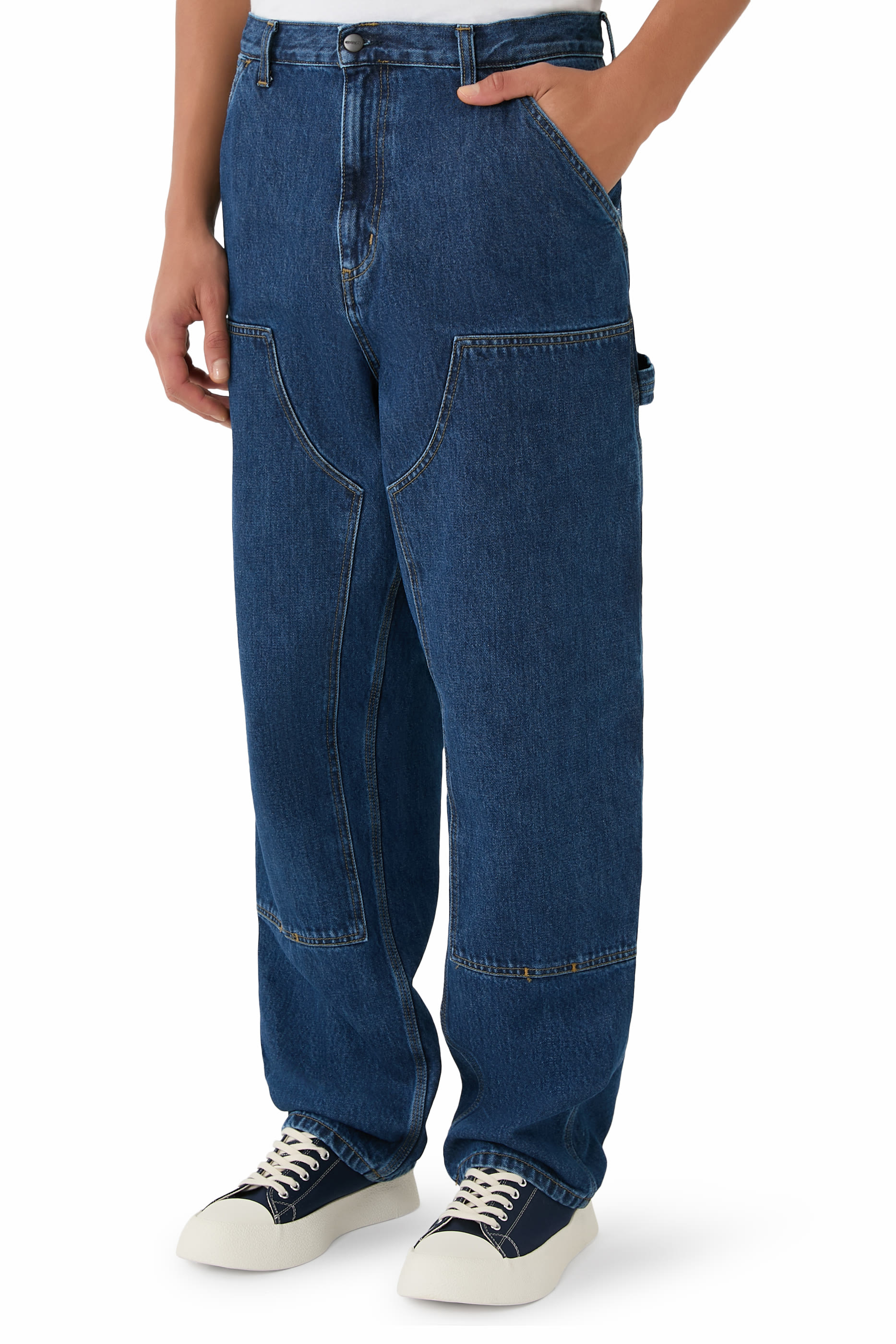 Double Knee Denim Pants