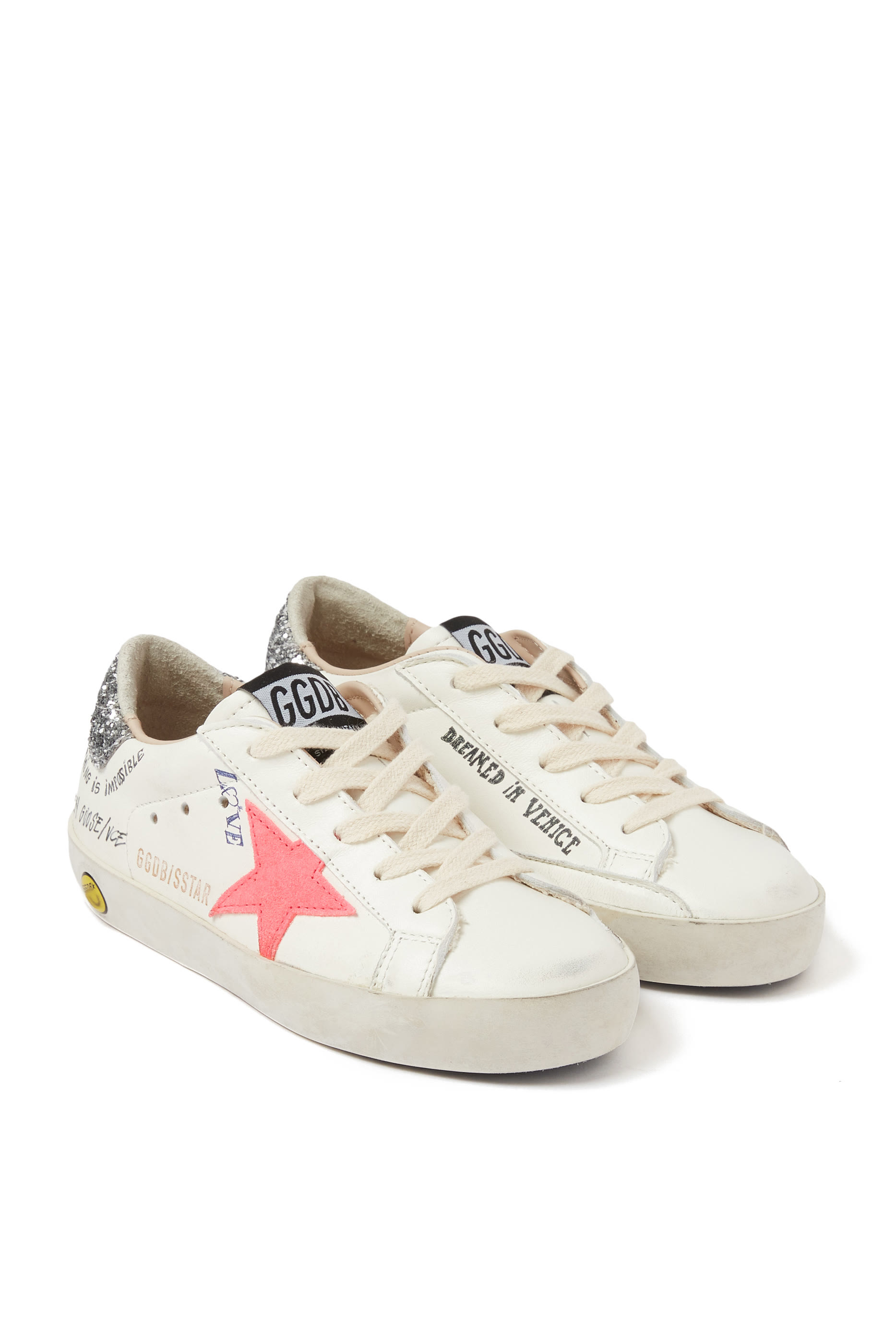 Kids Super Star Leather Sneakers