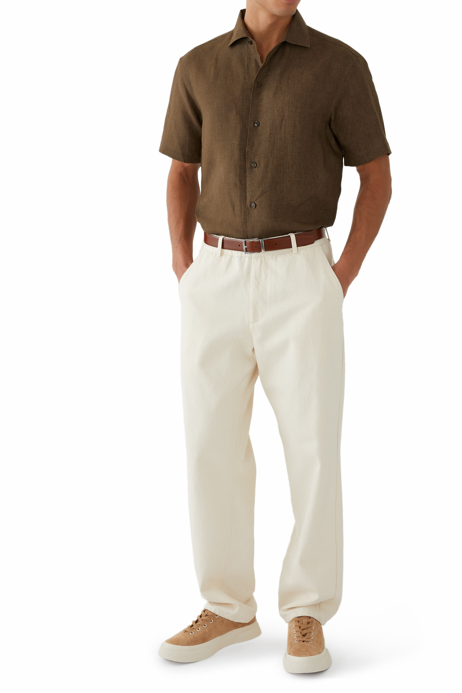 Short Sleeves Linen Shirt