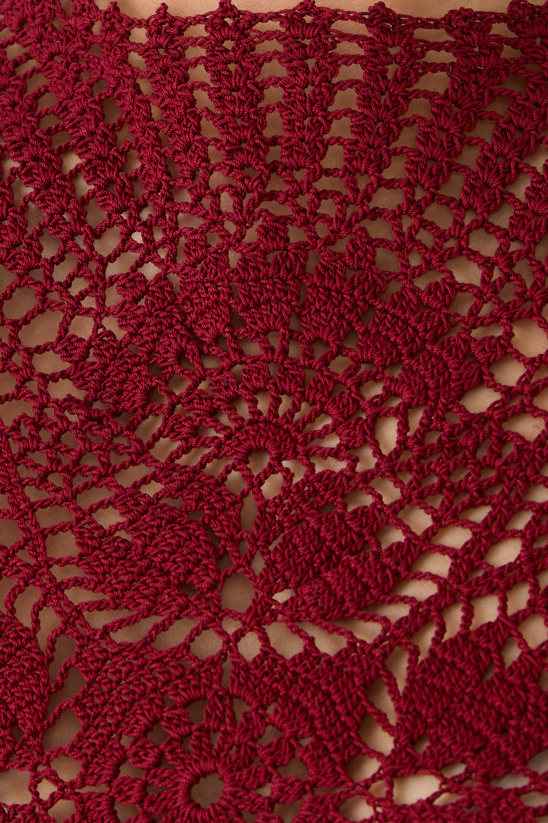 Short Sleeves Crochet Bodysuit