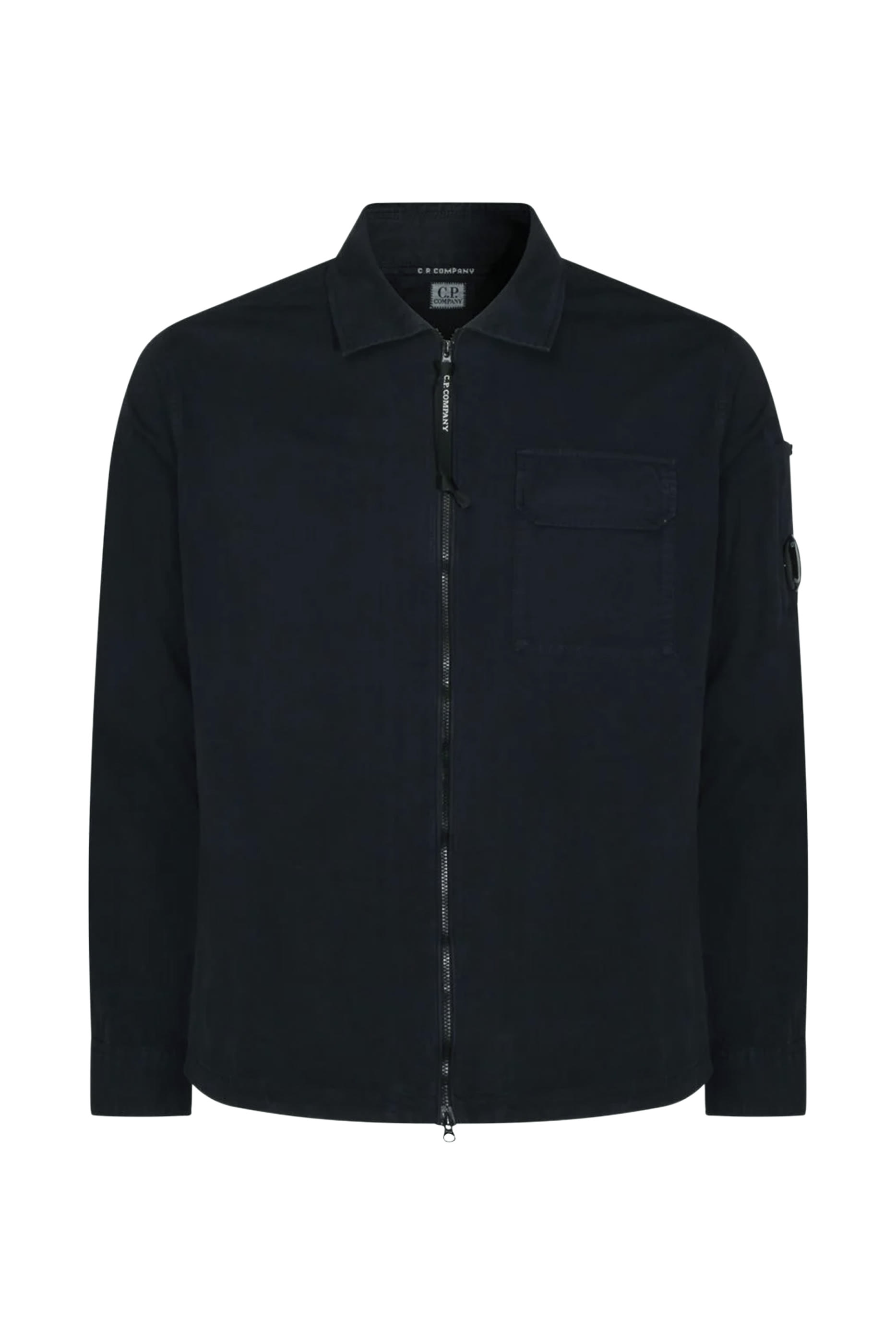 Organic Gabardine Zipped Lens Overshirt 