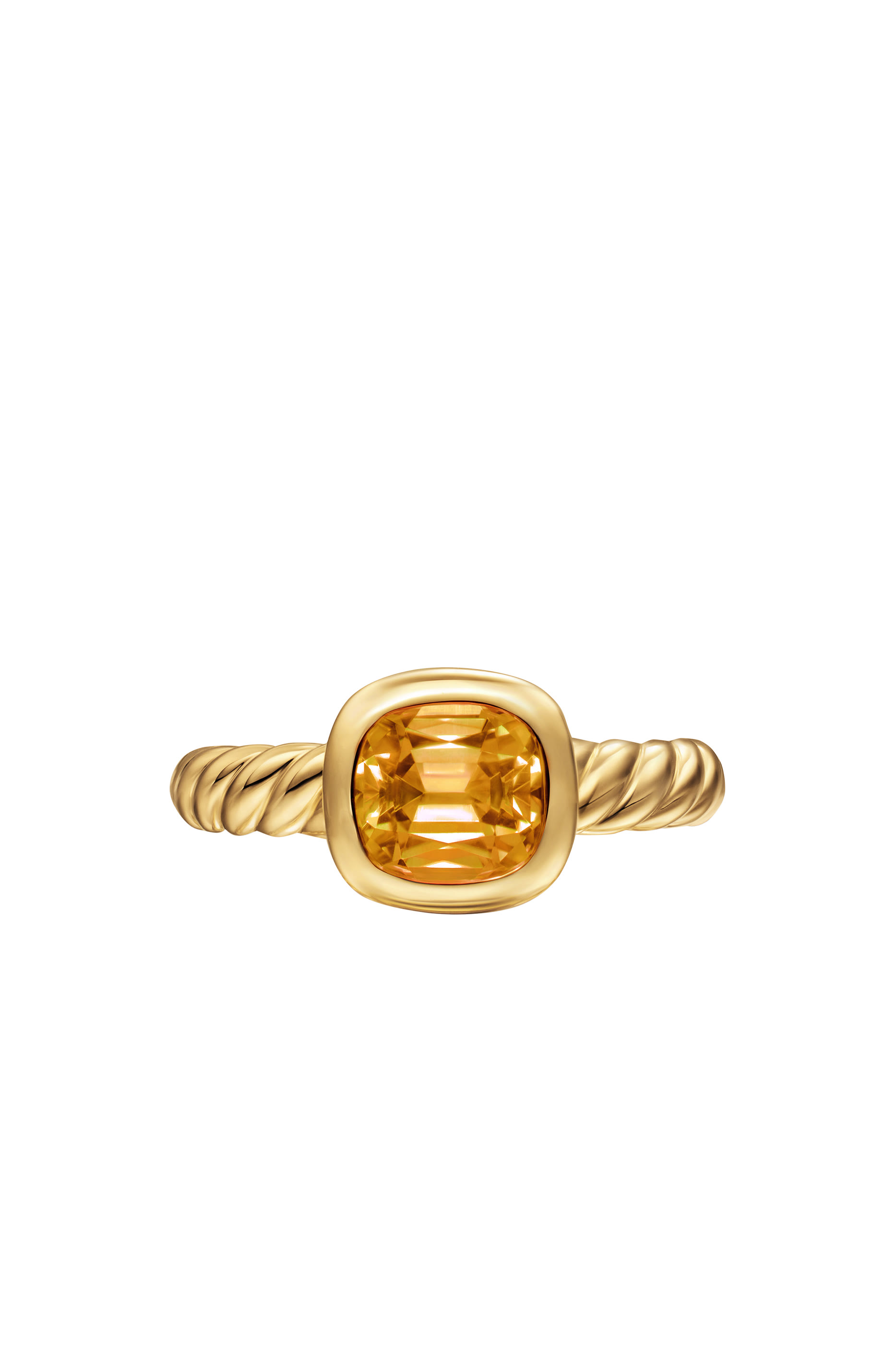 DY Mercer&reg; Stone Ring, 18k Yellow Gold & Citrine