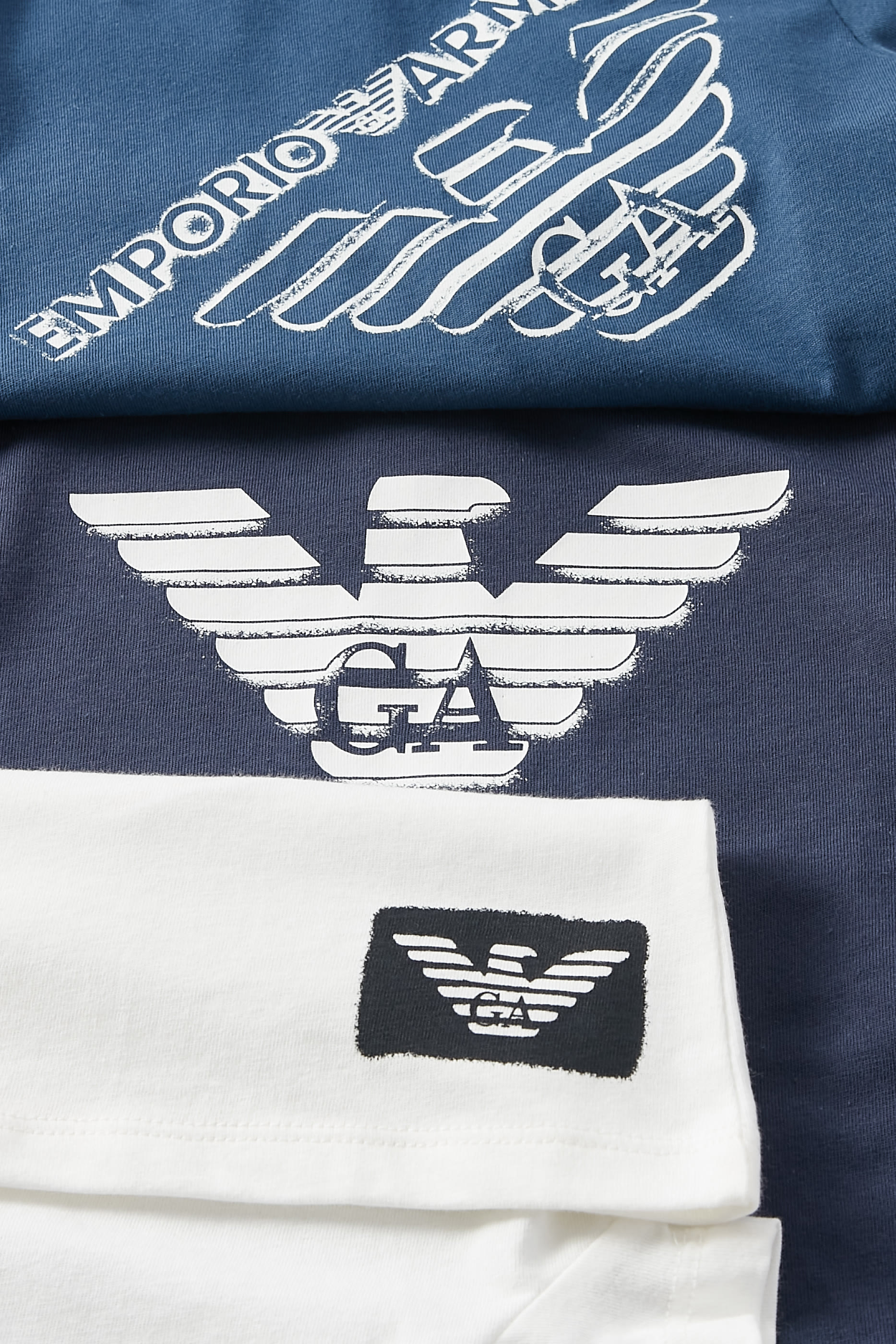 Kids Logo Cotton T-Shirt- Set of 3