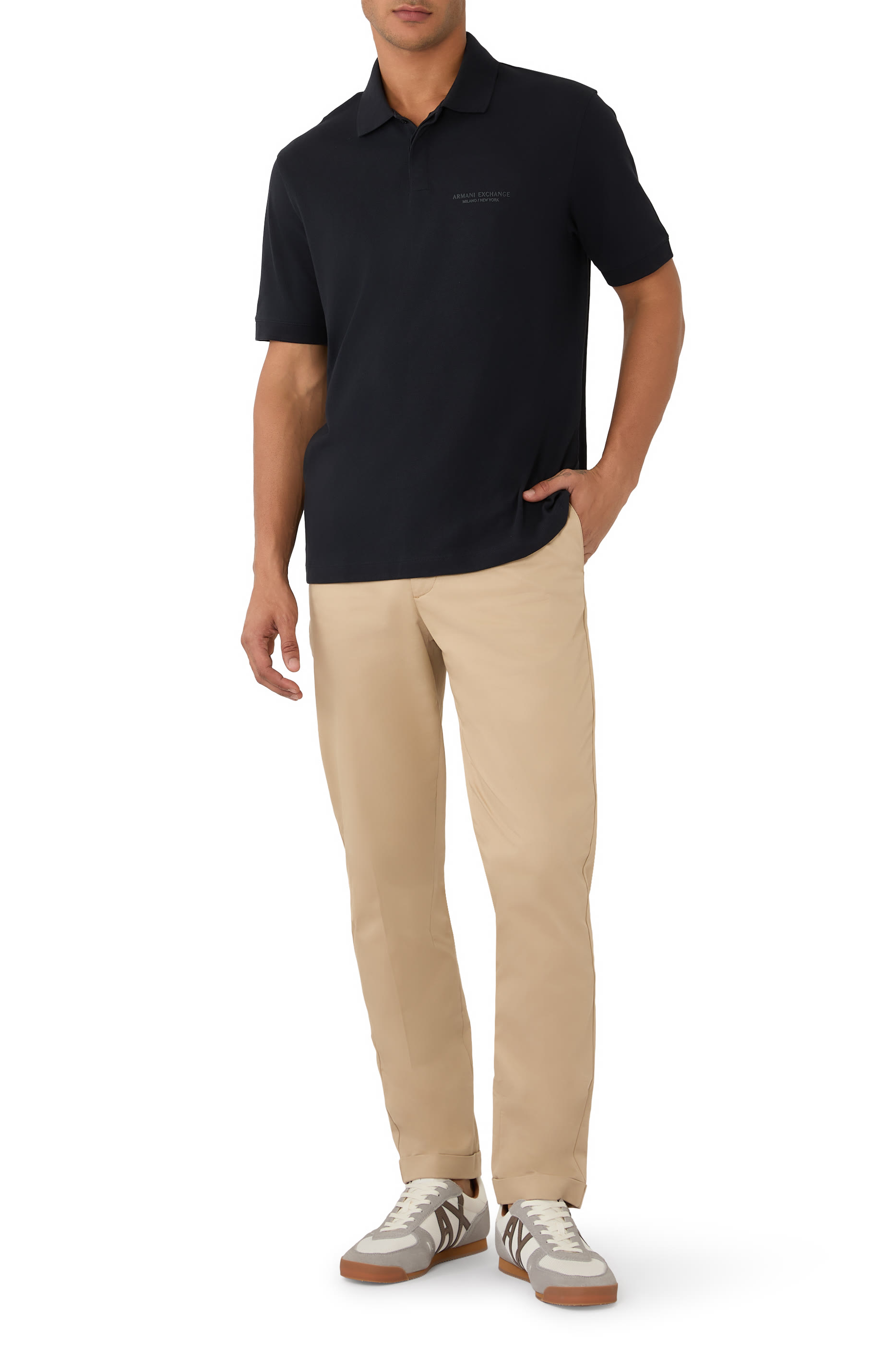 AX Logo Regular Fit Polo