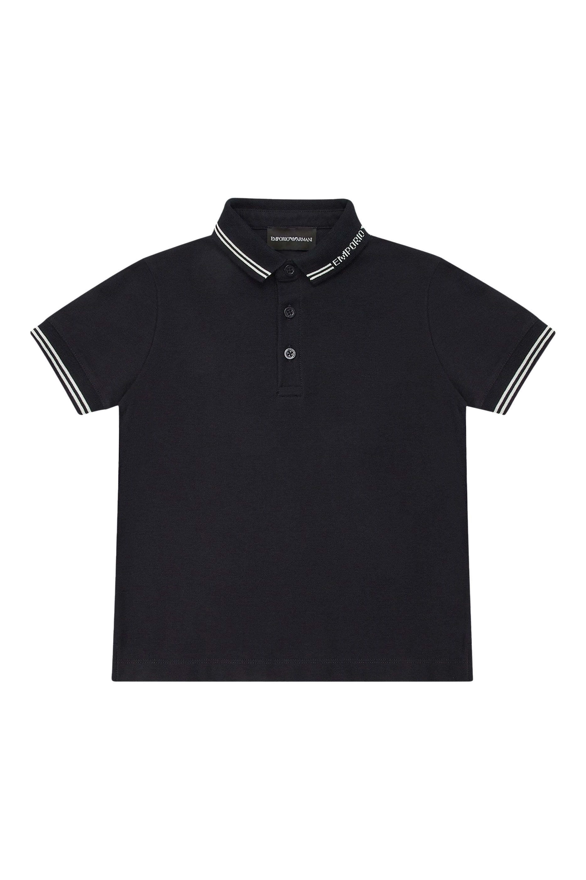 Kids EA Text Logo Polo Shirt