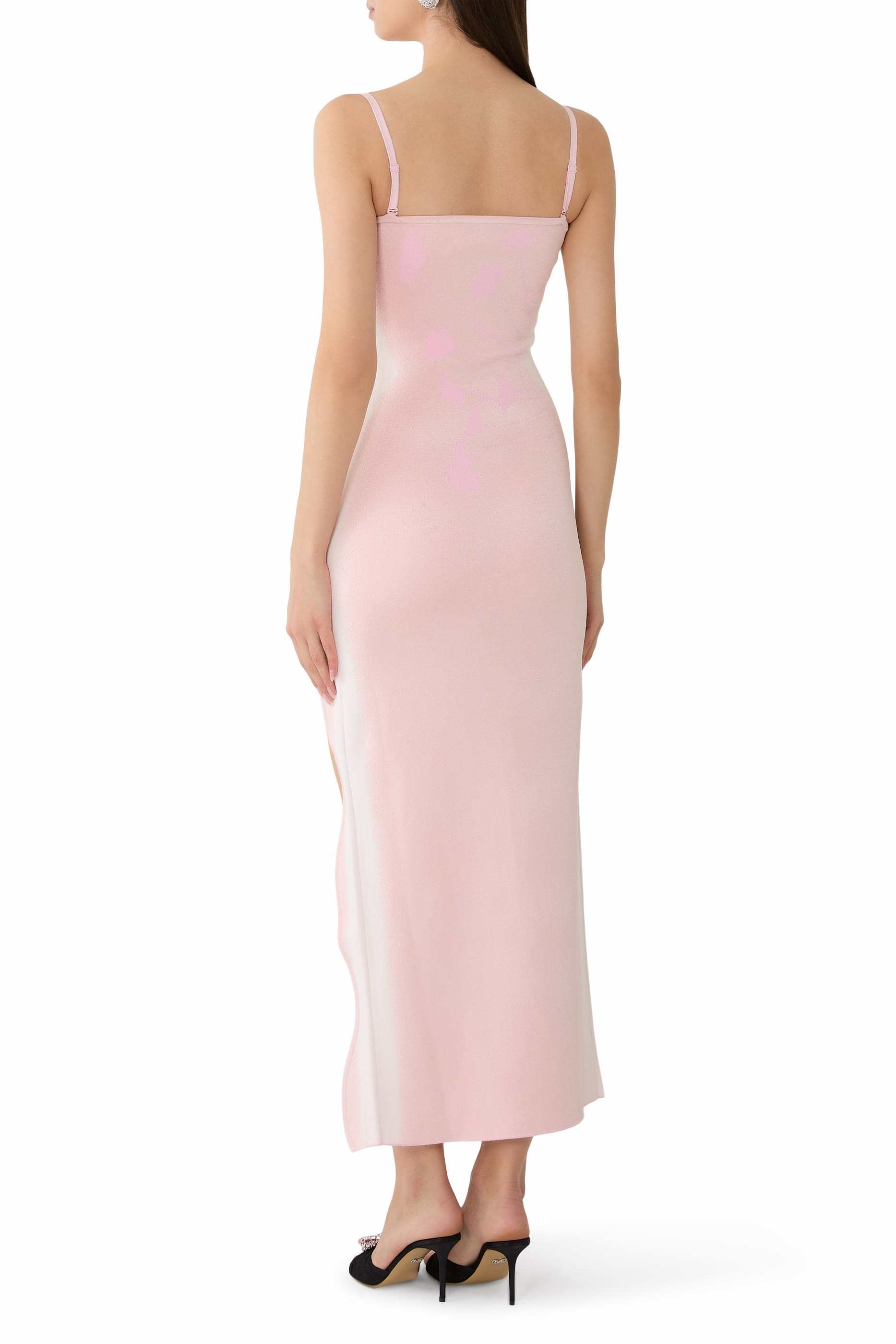 Iris Flower Print Maxi Tank Dress 