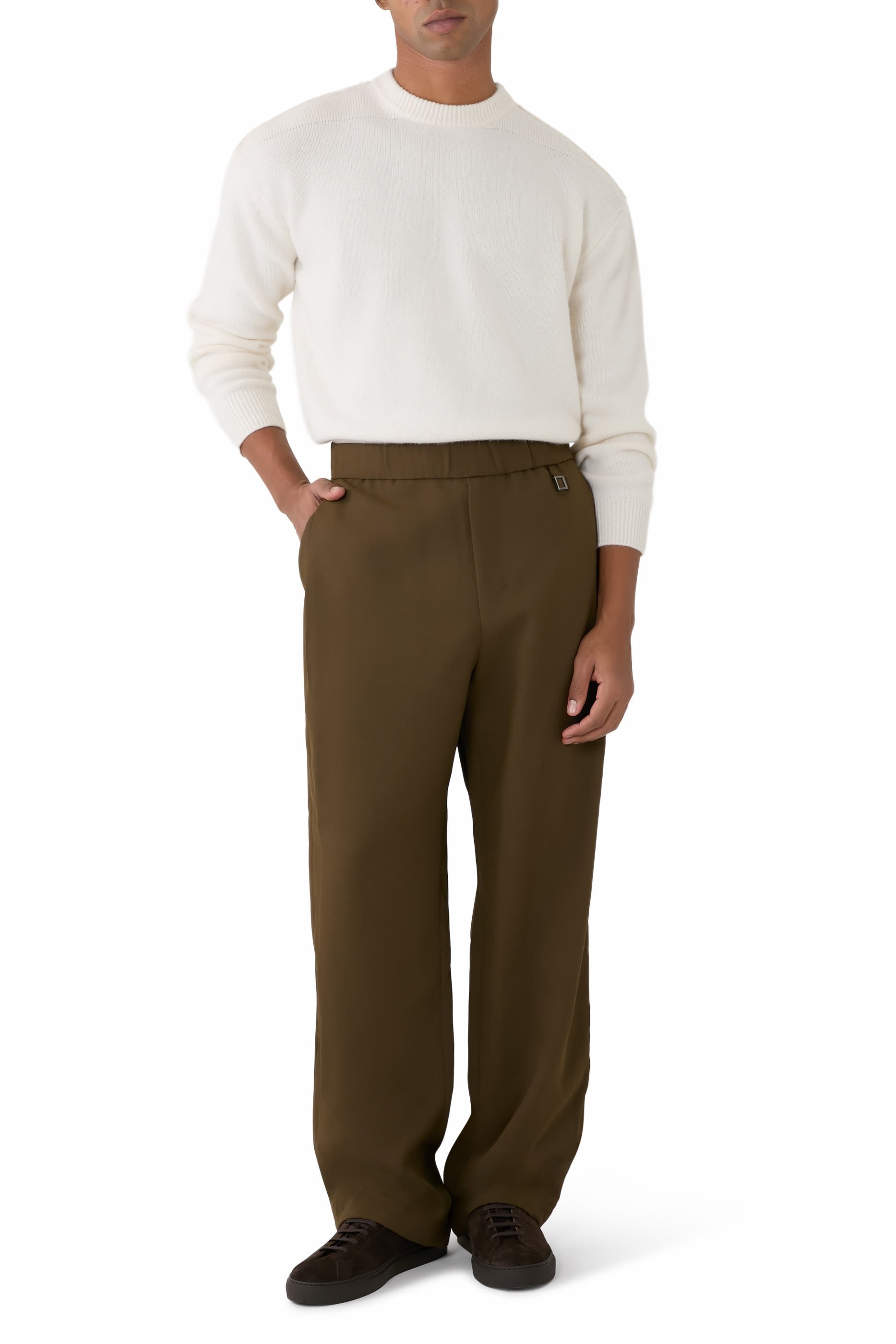 Cotton Logo Trousers
