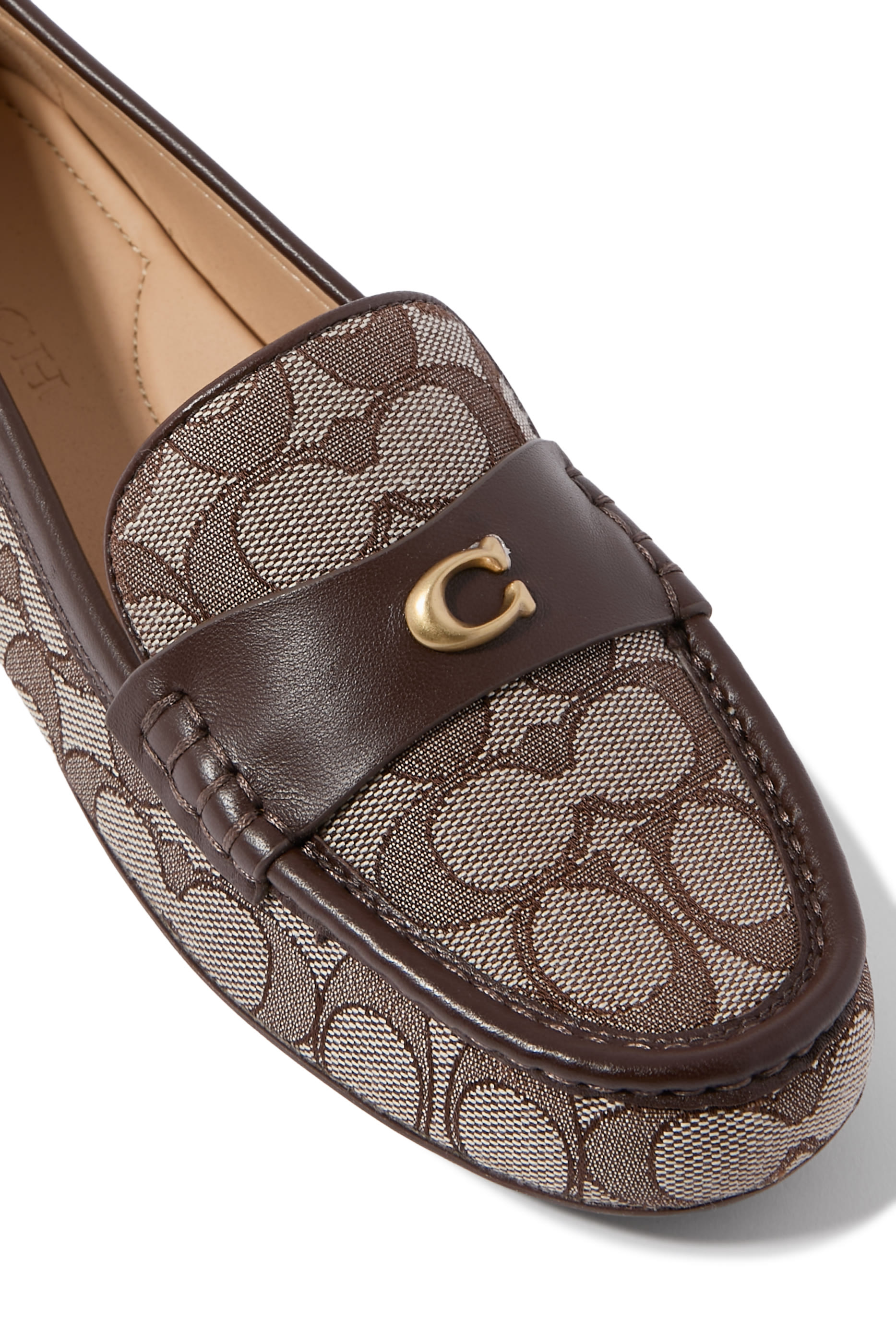  Sculpted Signature Loafers in Signature Jacquard