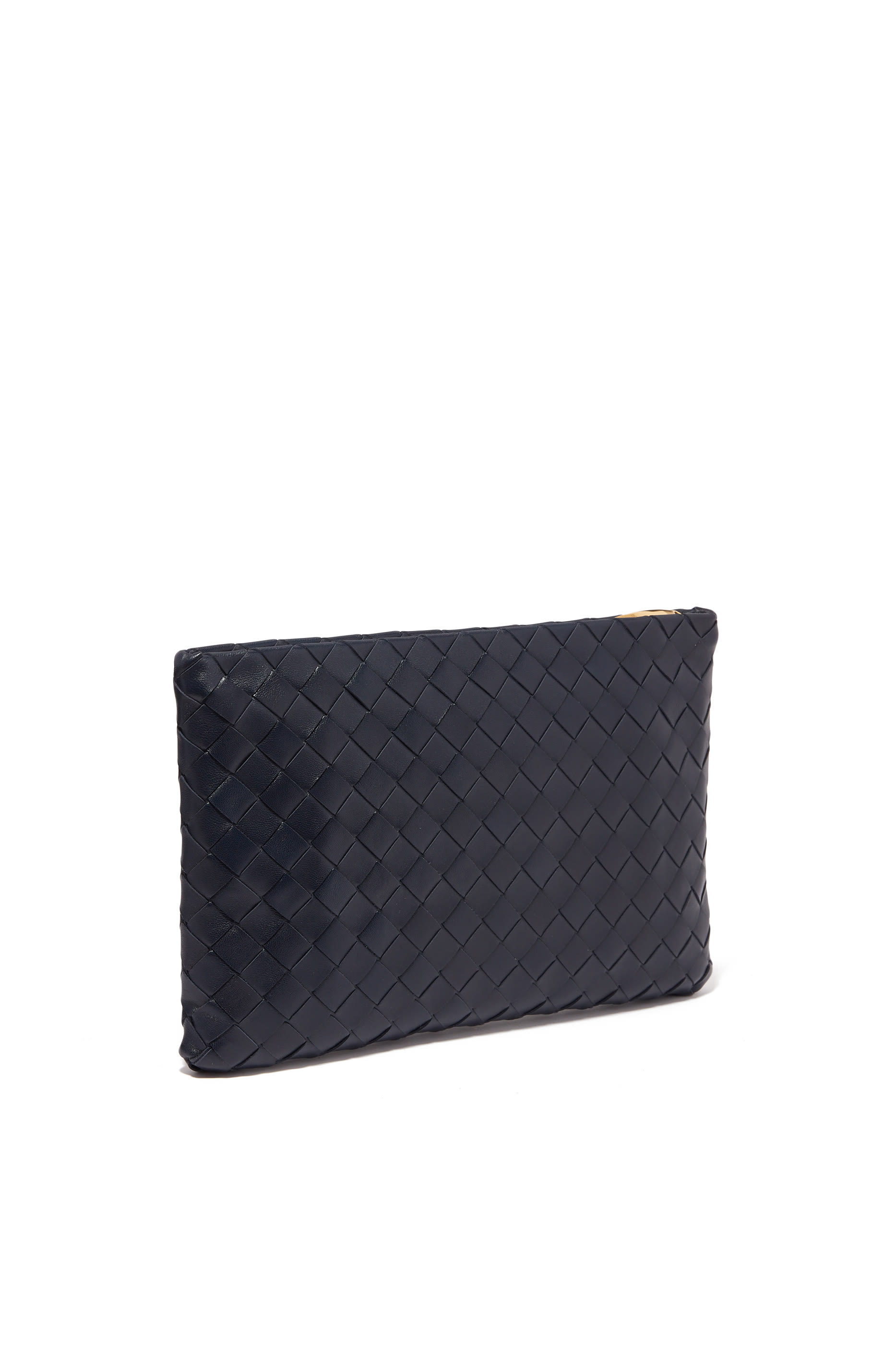 Medium Intrecciato Leather Pouch
