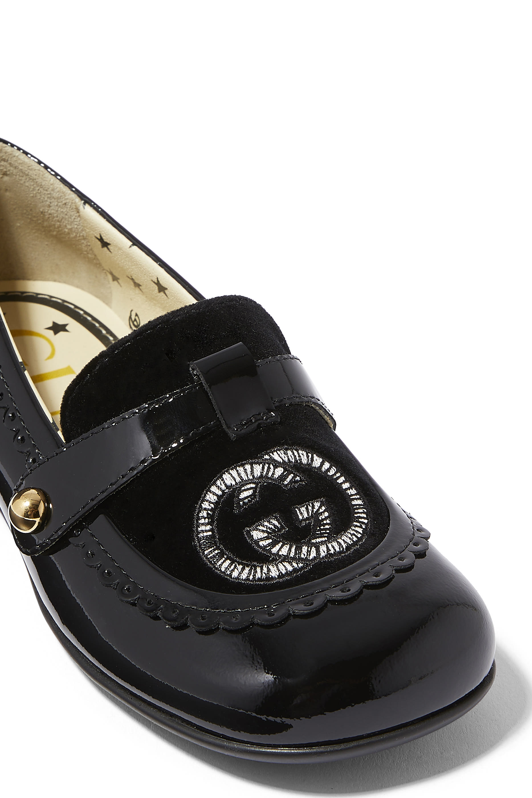 Kids Interlocking G Ballet Flats