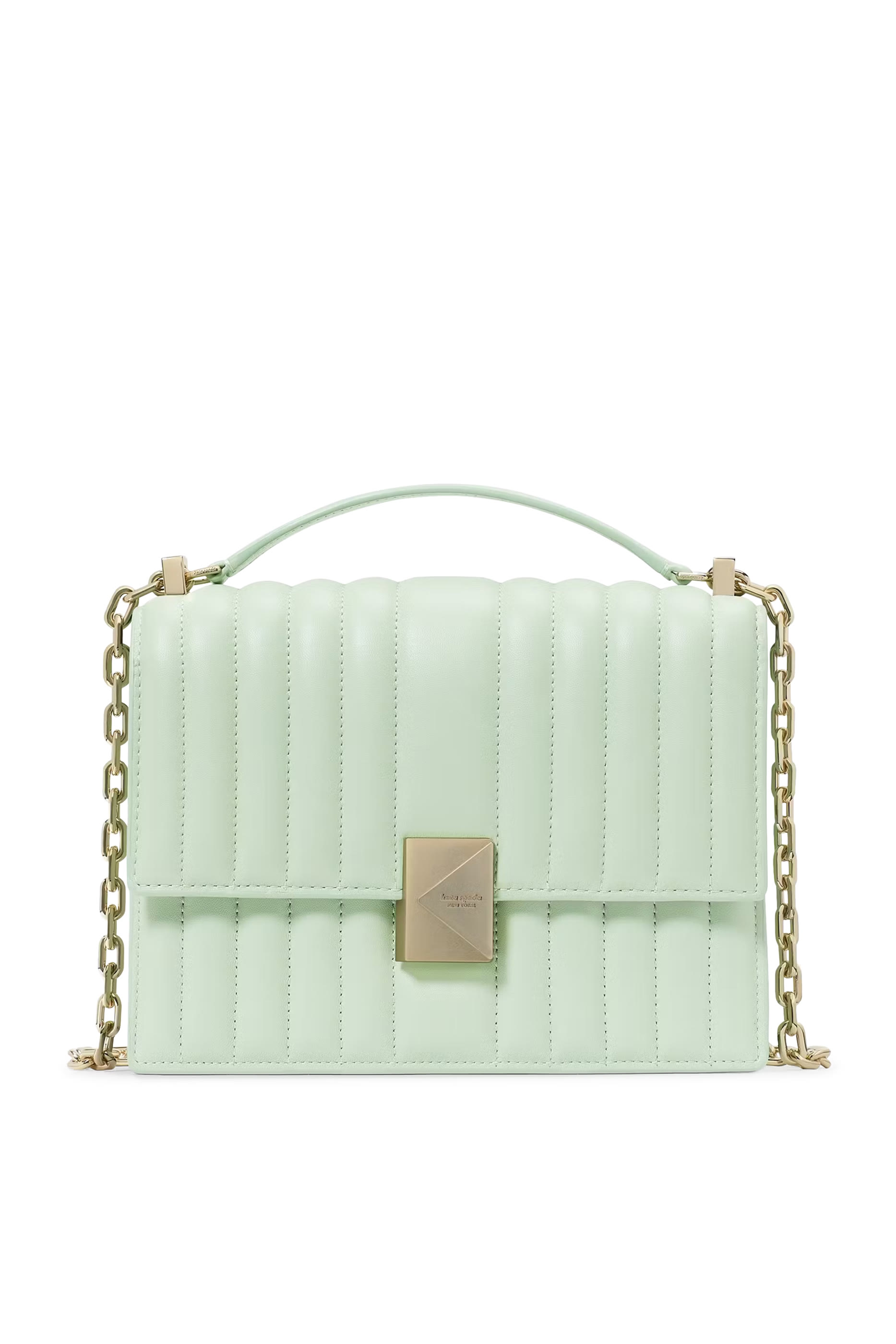 Deco Quilted Chain Shoulder Bag
