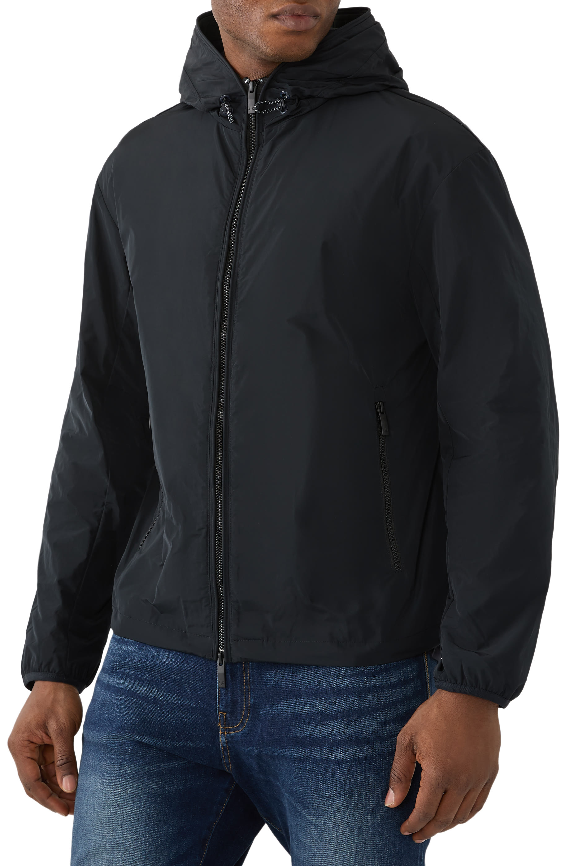 Jacket with Hood and Pockets