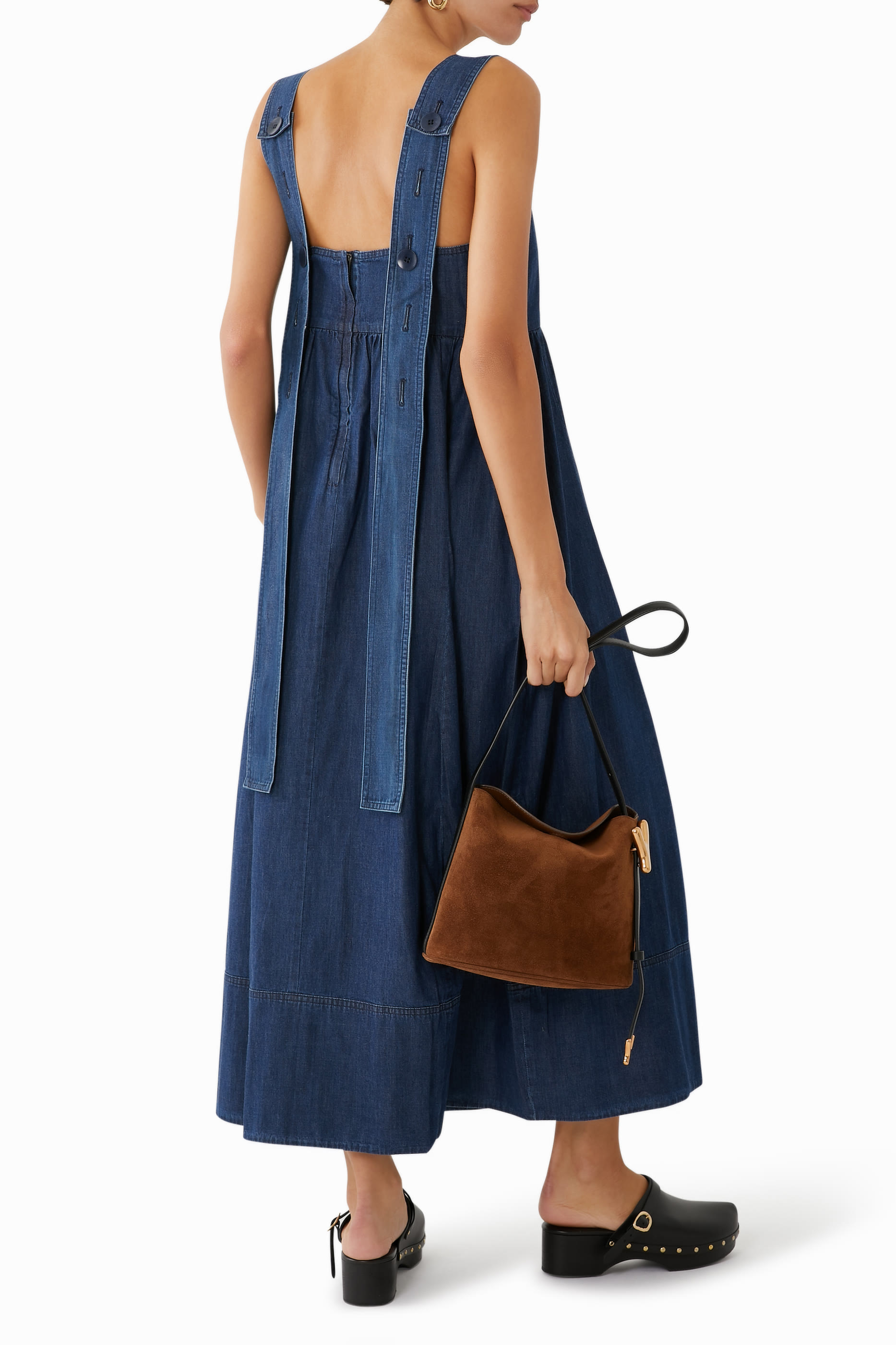 Light Weight Stone Wash Sculpted Dress