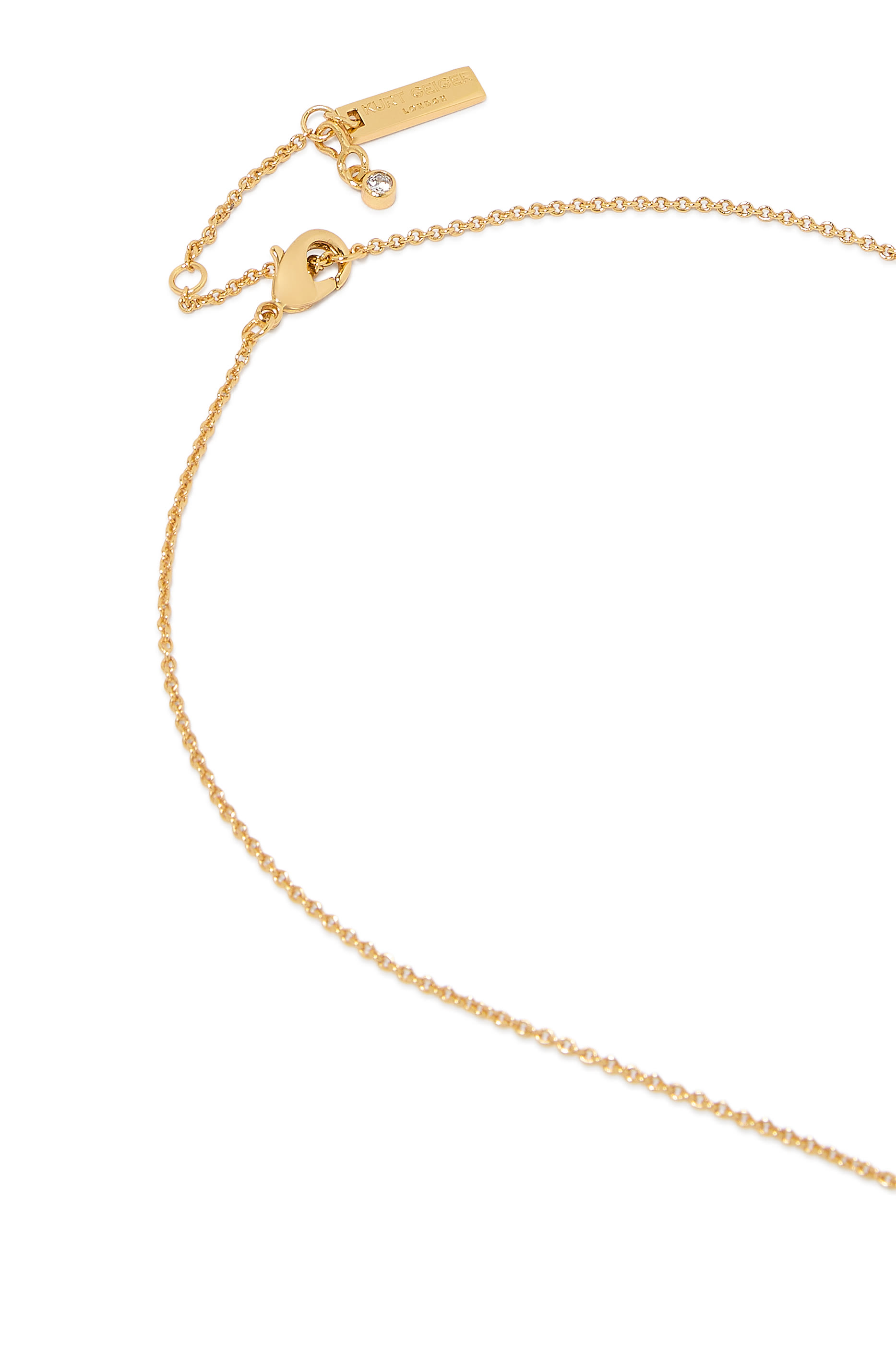 Crystal Necklace, Brass & Semi-precious Tourmaline