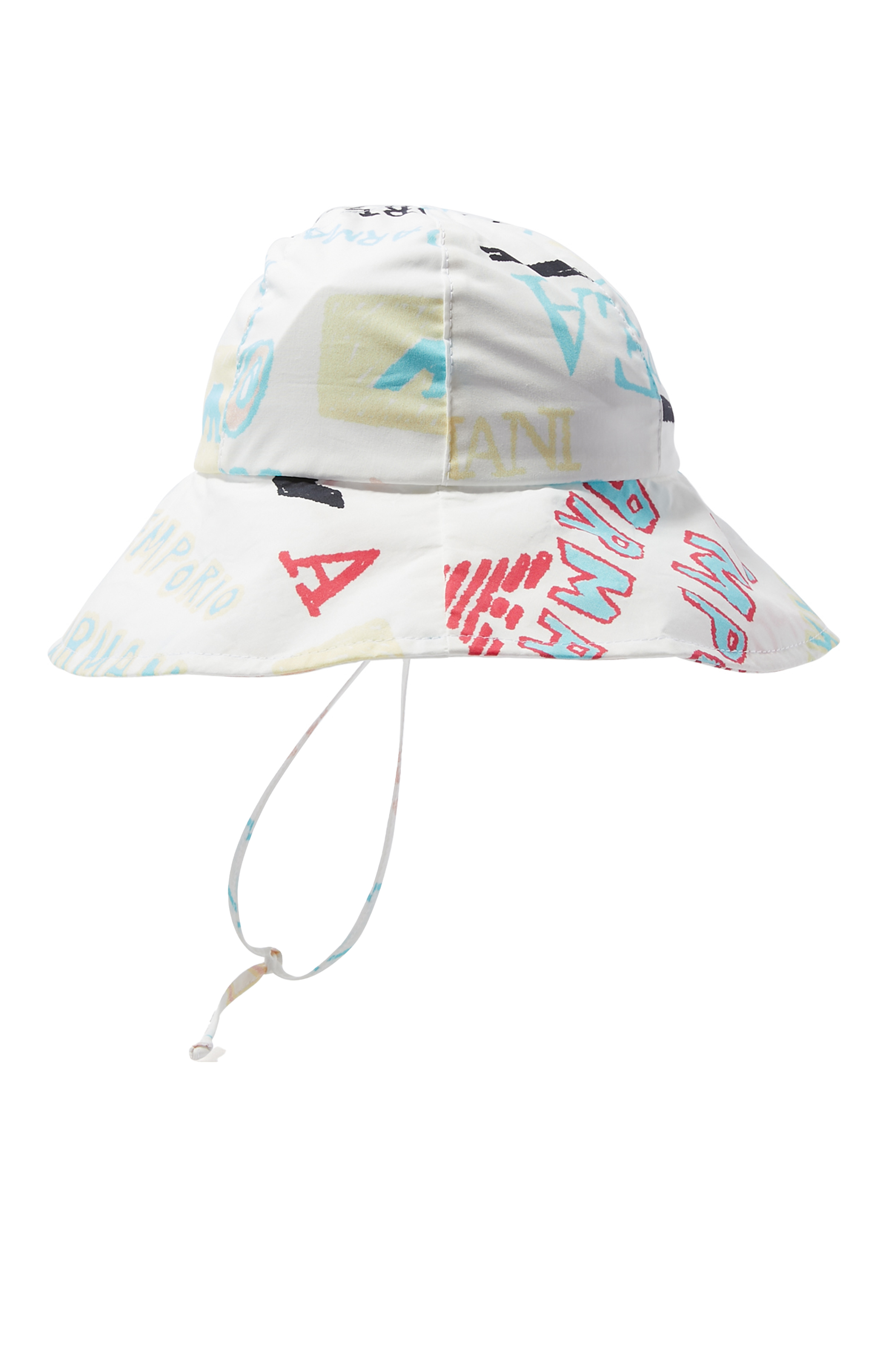 Kids Printed EA Logo Bucket Hat