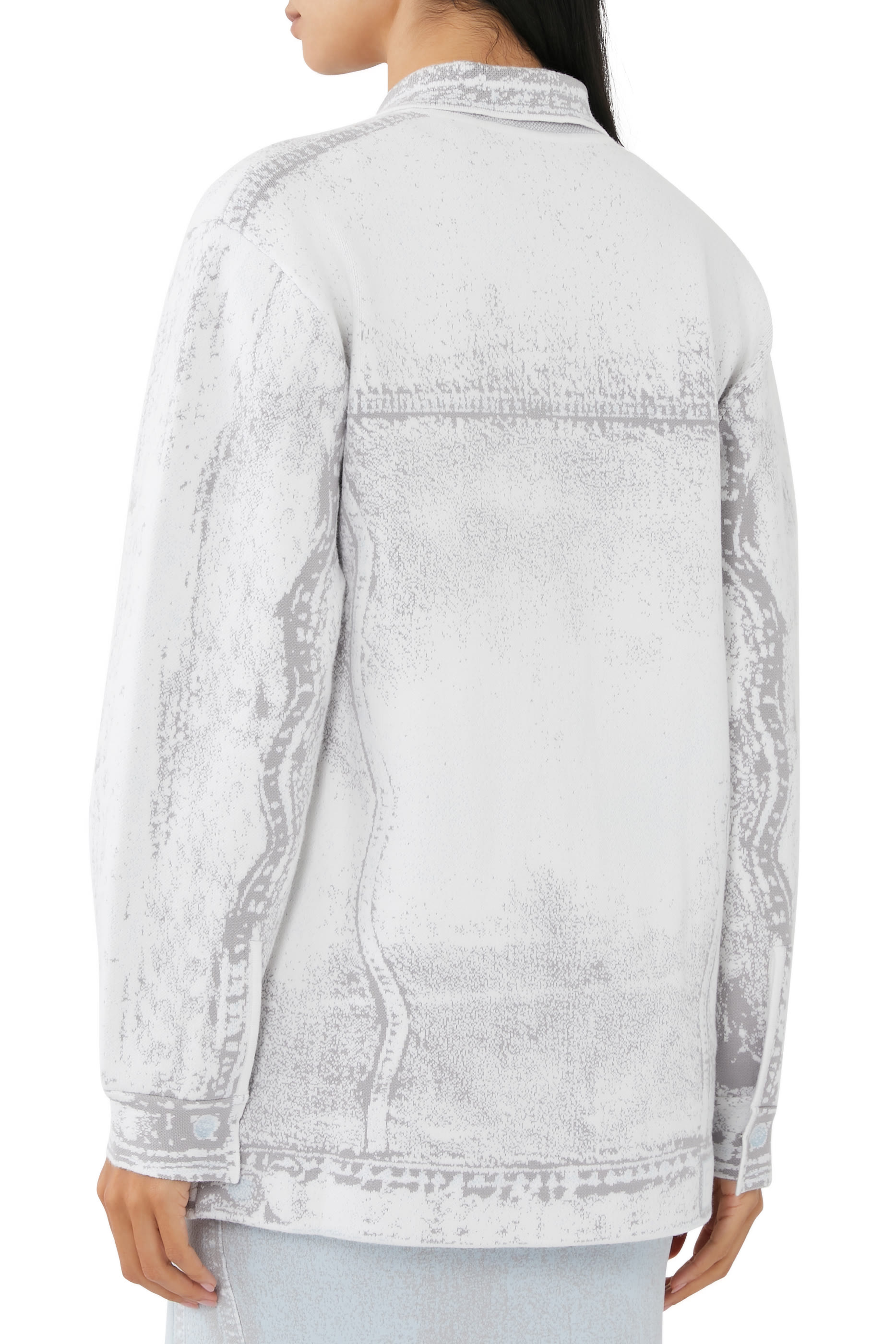 Hana Denim Print Oversized Jacket