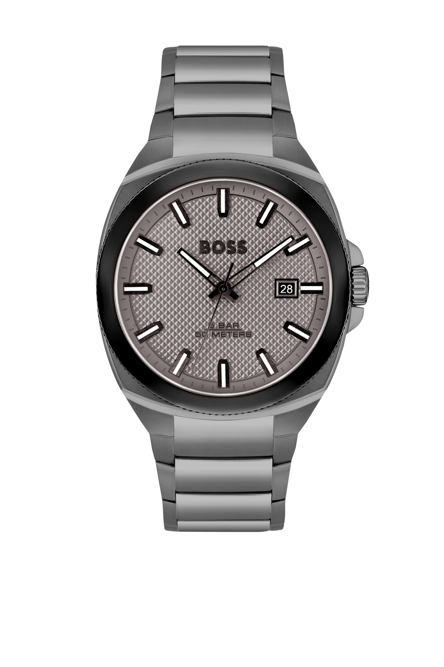Walker Grey Link-Bracelet Watch