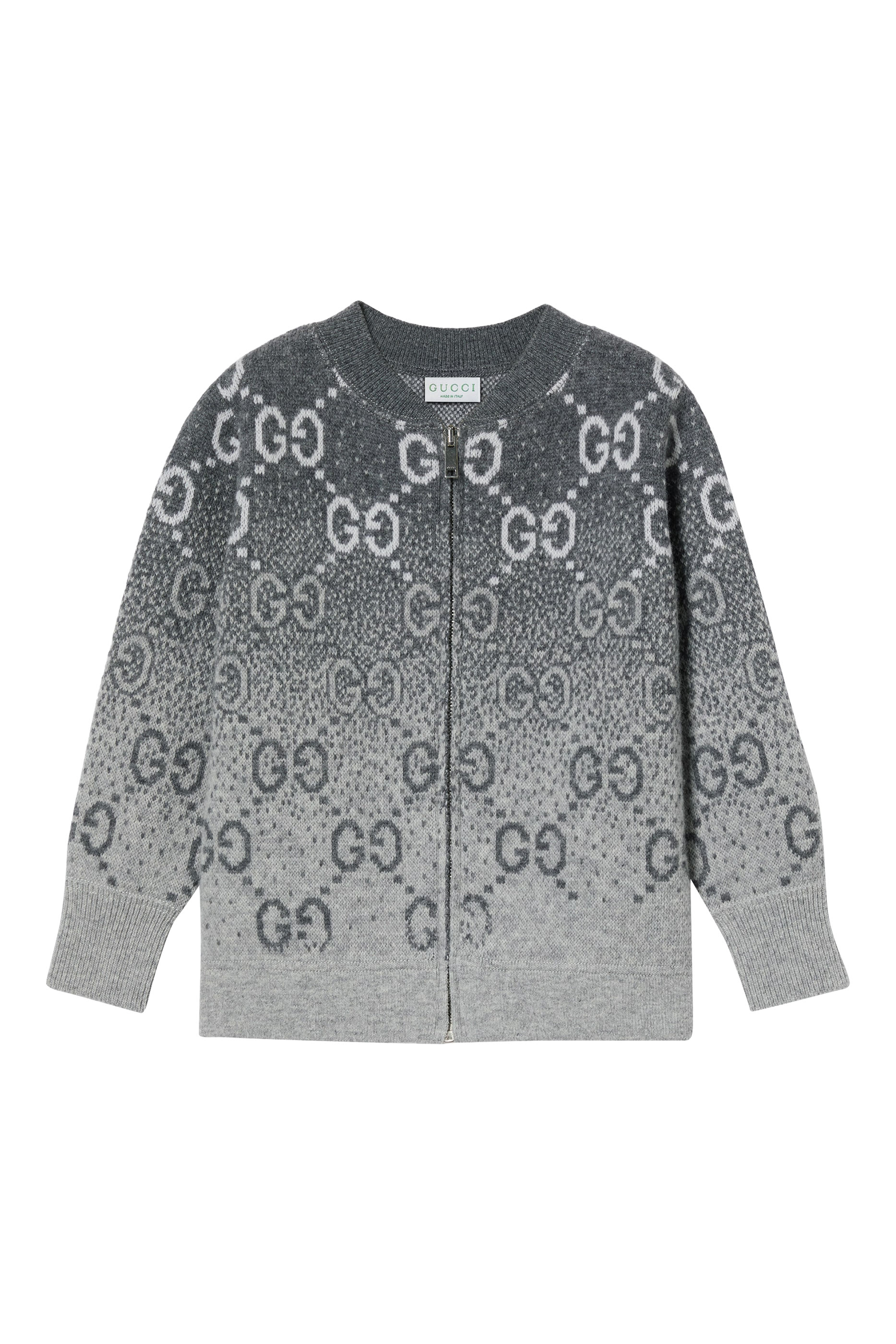 Kids GG Wool Jacquard Cardigan