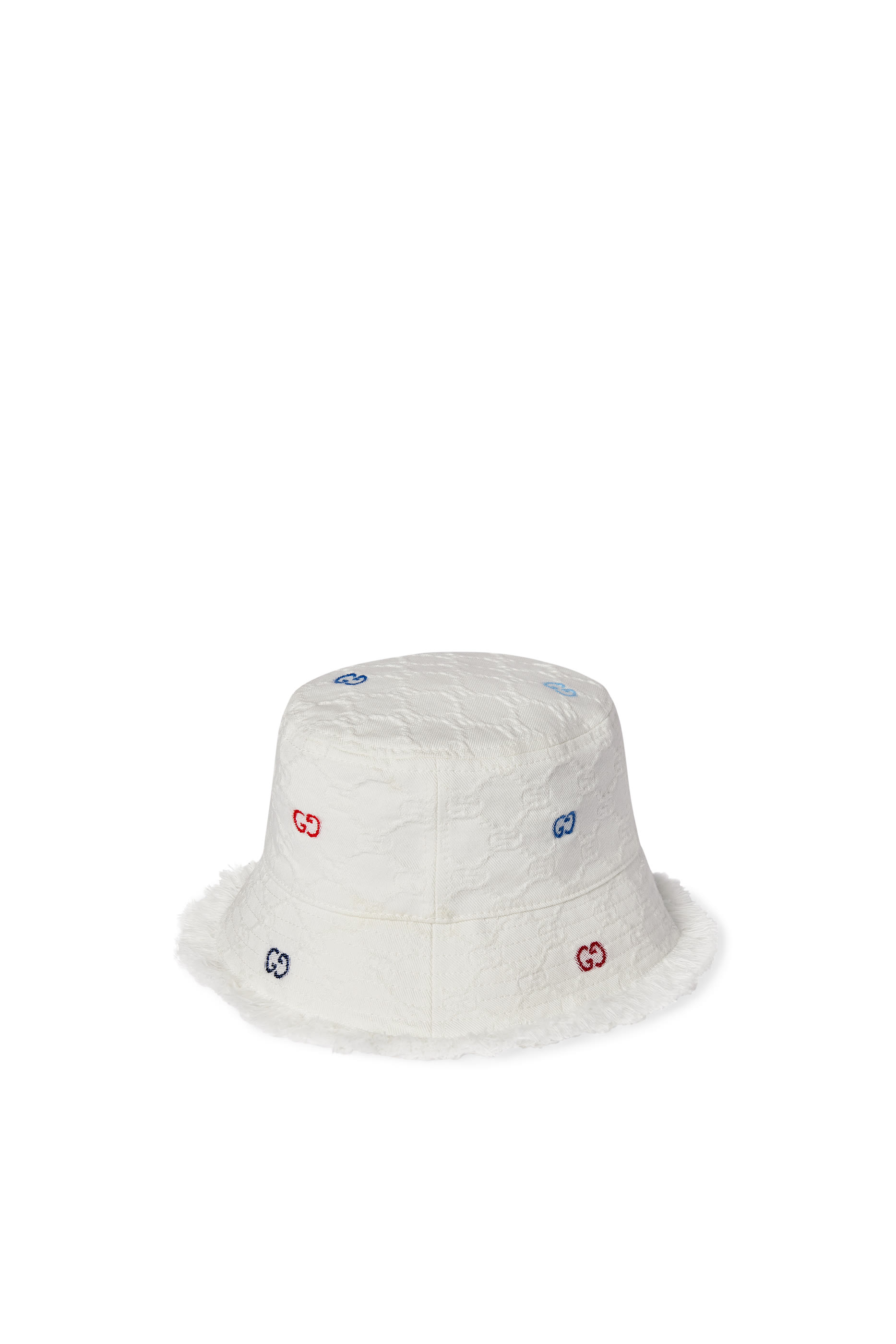 Kids GG Fringe Trim Bucket Hat