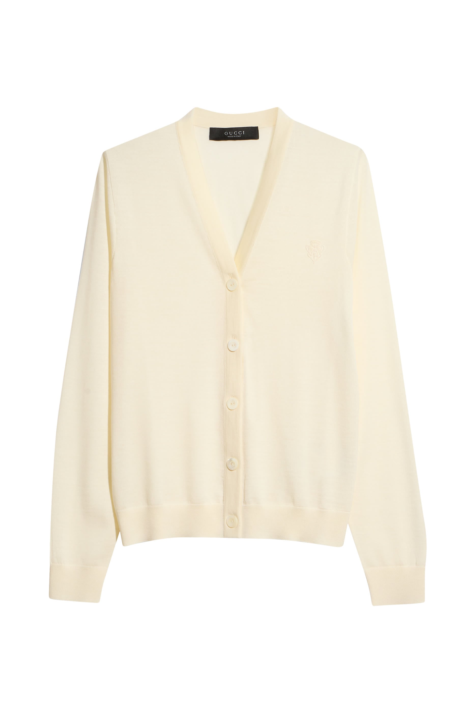 Crest Embroidered Cardigan