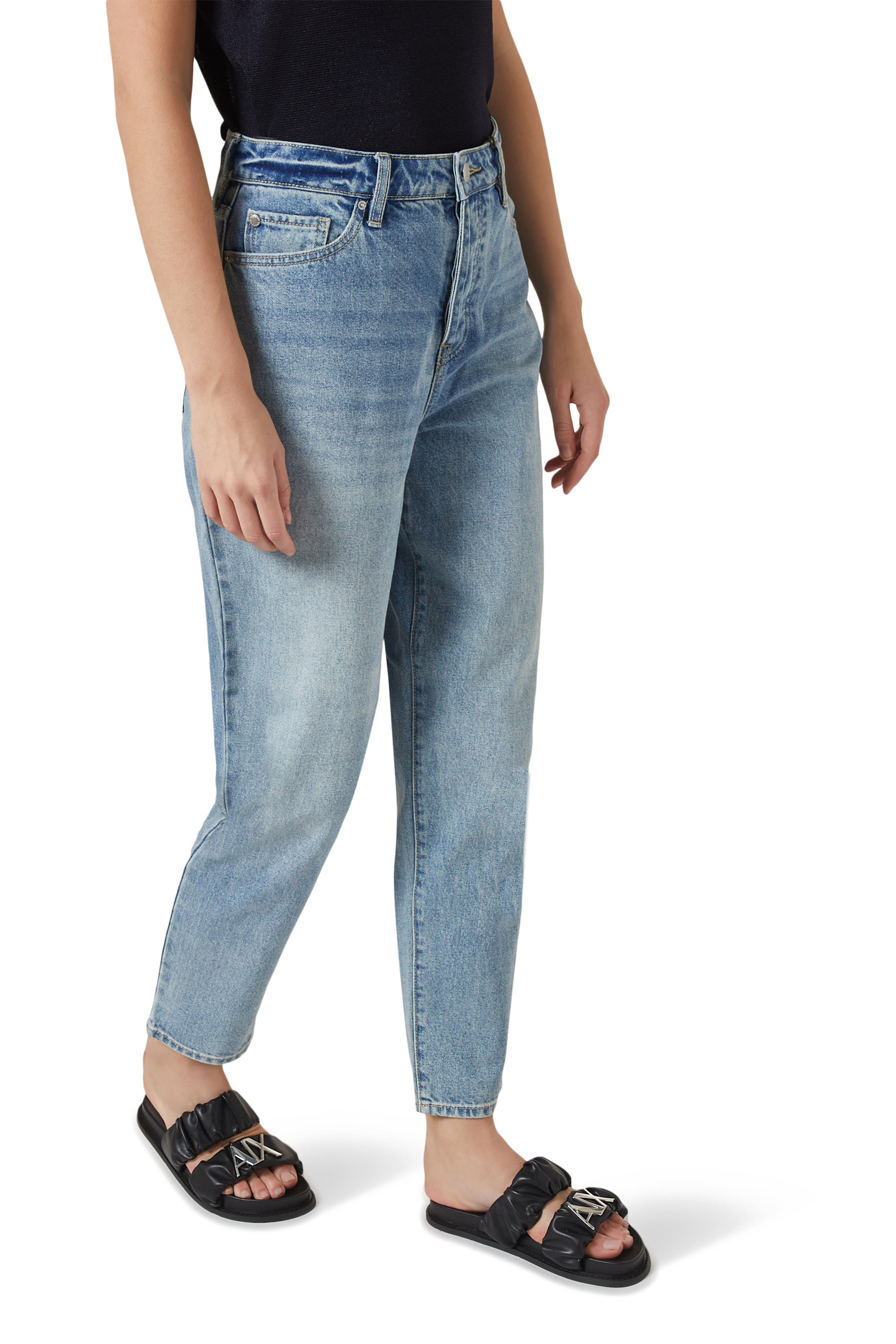 Aretha Ruched Strap Slides