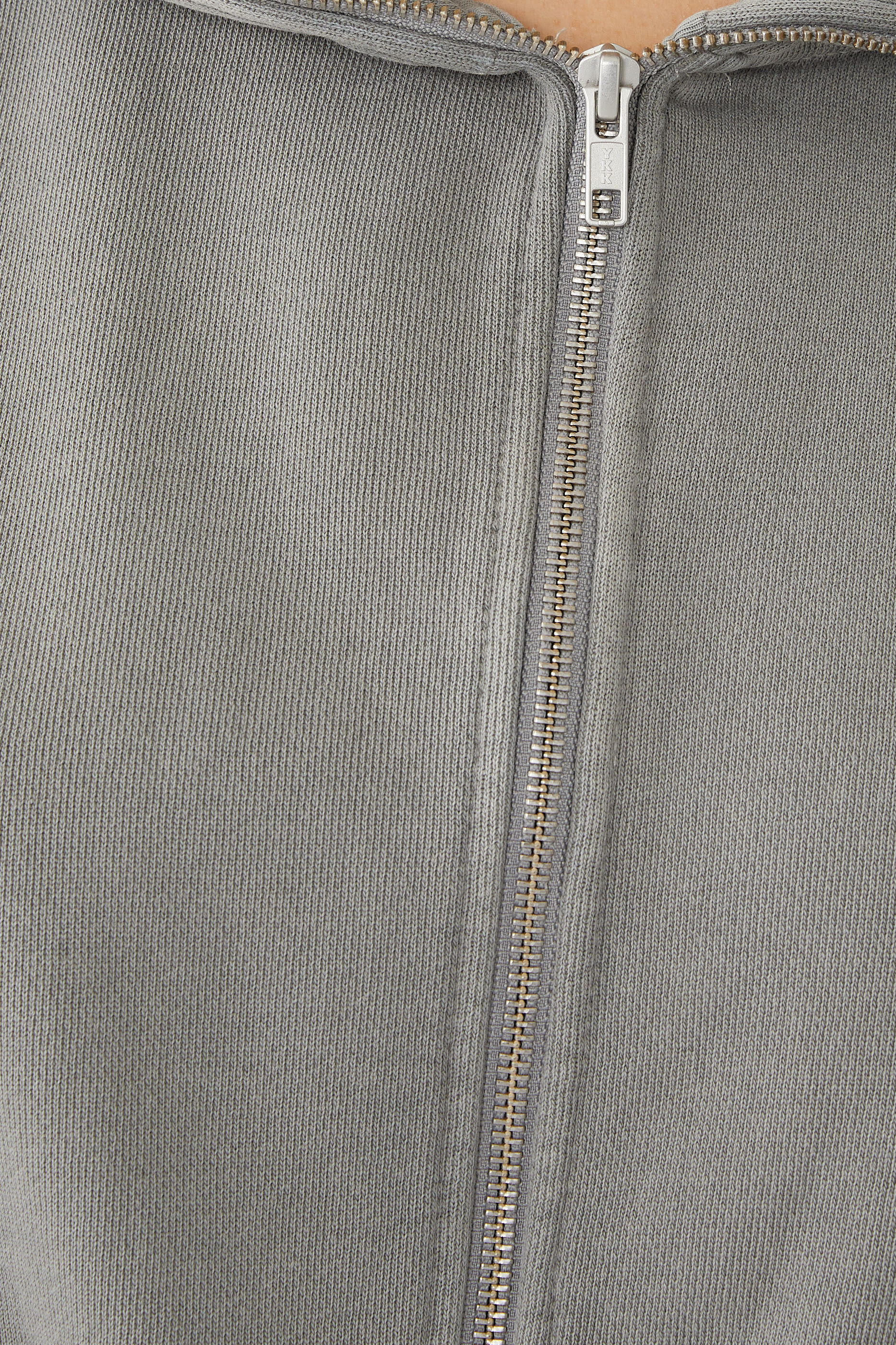 Cropped Full Zip Sweatshirt