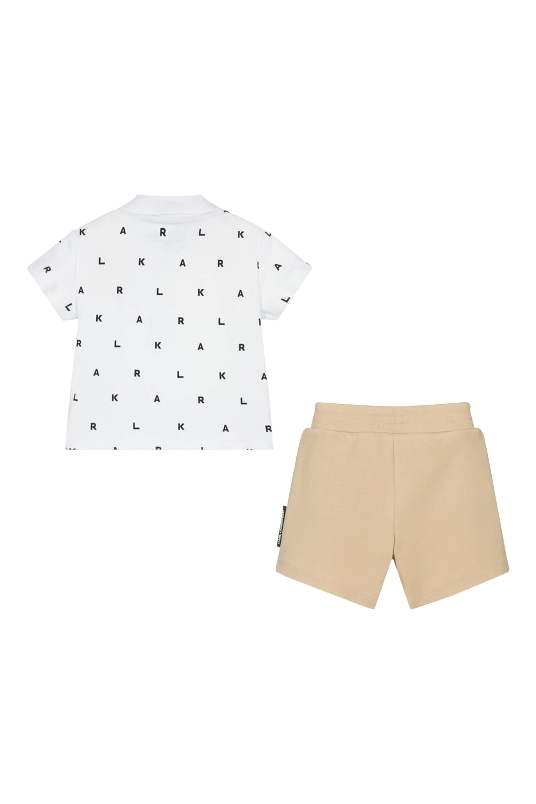Kids Ikonik Logo-Patch Polo and Shorts Set