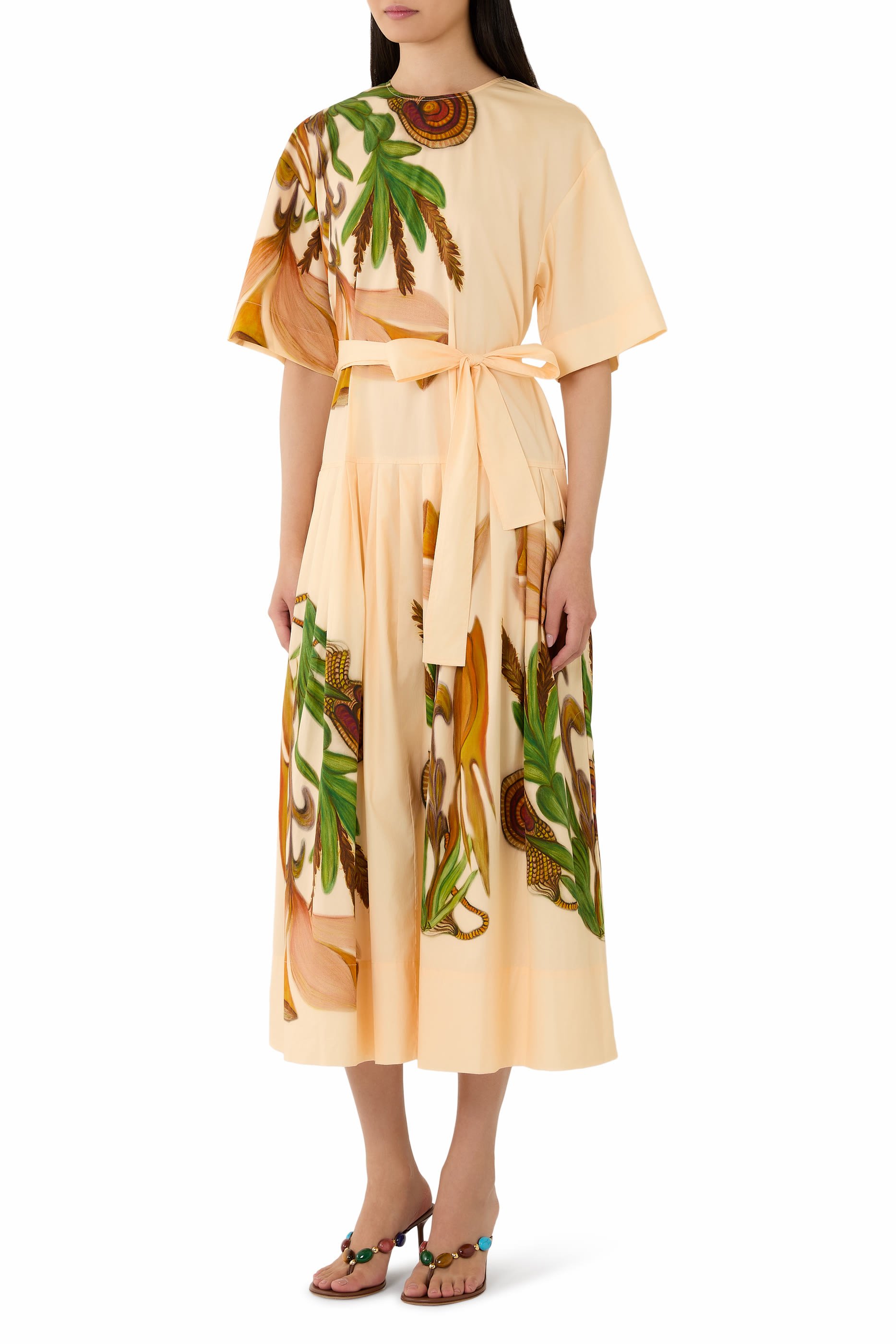 Aniline Drop Waist Cotton Dress